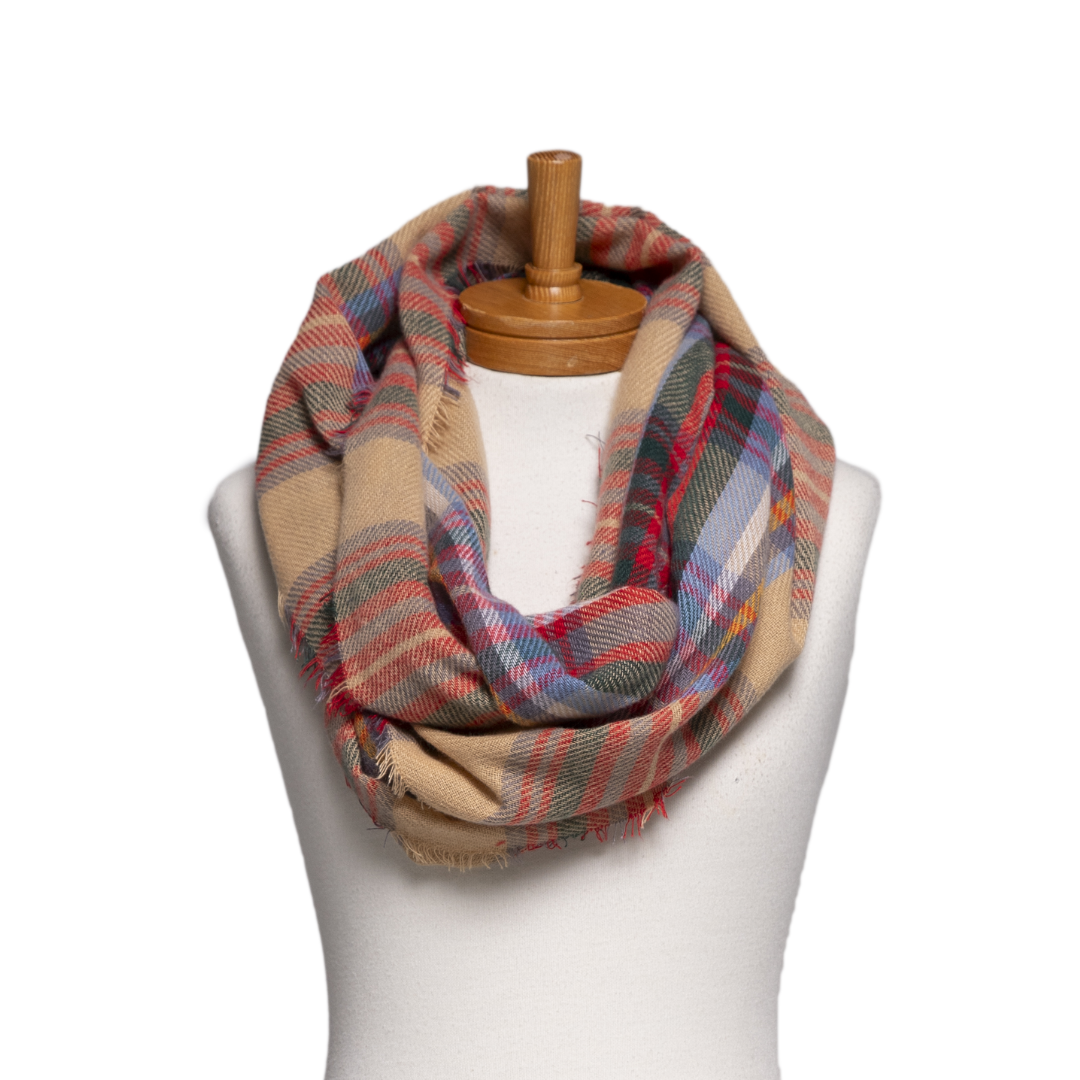 Plaid Infinity Scarf - Highland