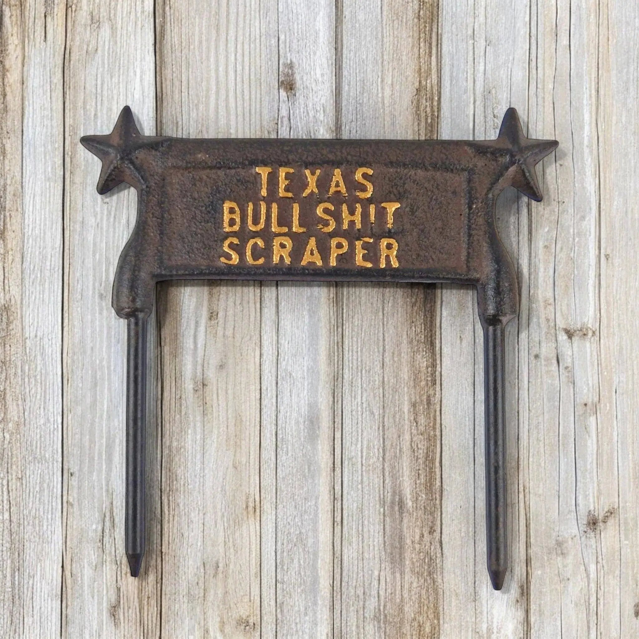 Heavy-Duty Cast Iron Boot Scraper - Rustic Farmhouse Entry Accessory - Texas Iron & Blossom