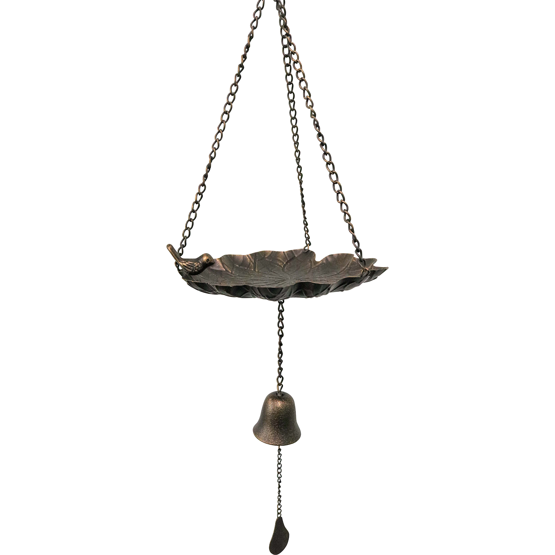 Hanging Flower Bird Bath & Feeder with Windchime Barrington Country Homewares