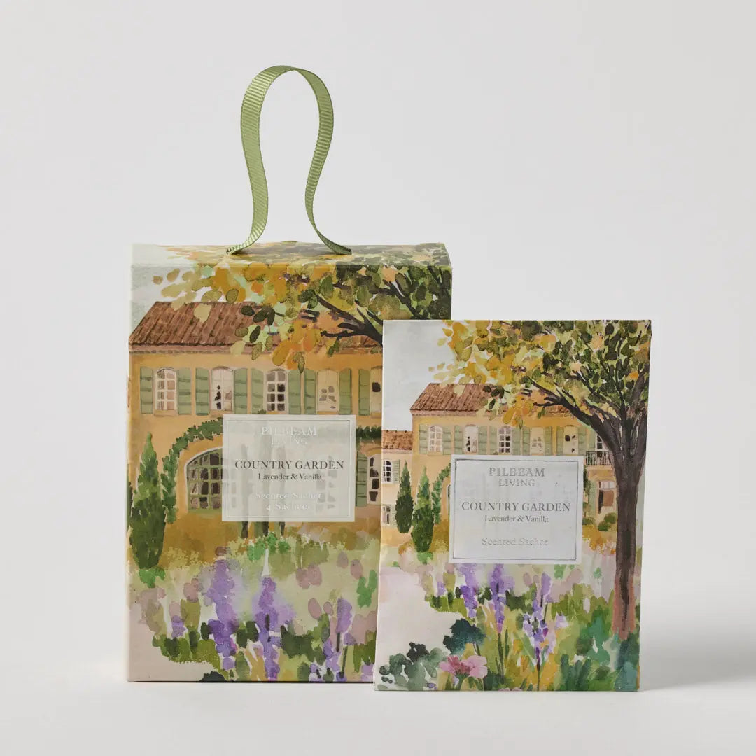 Country Garden Scented Mini Sachets – Set of 4 (Lavender & Vanilla)