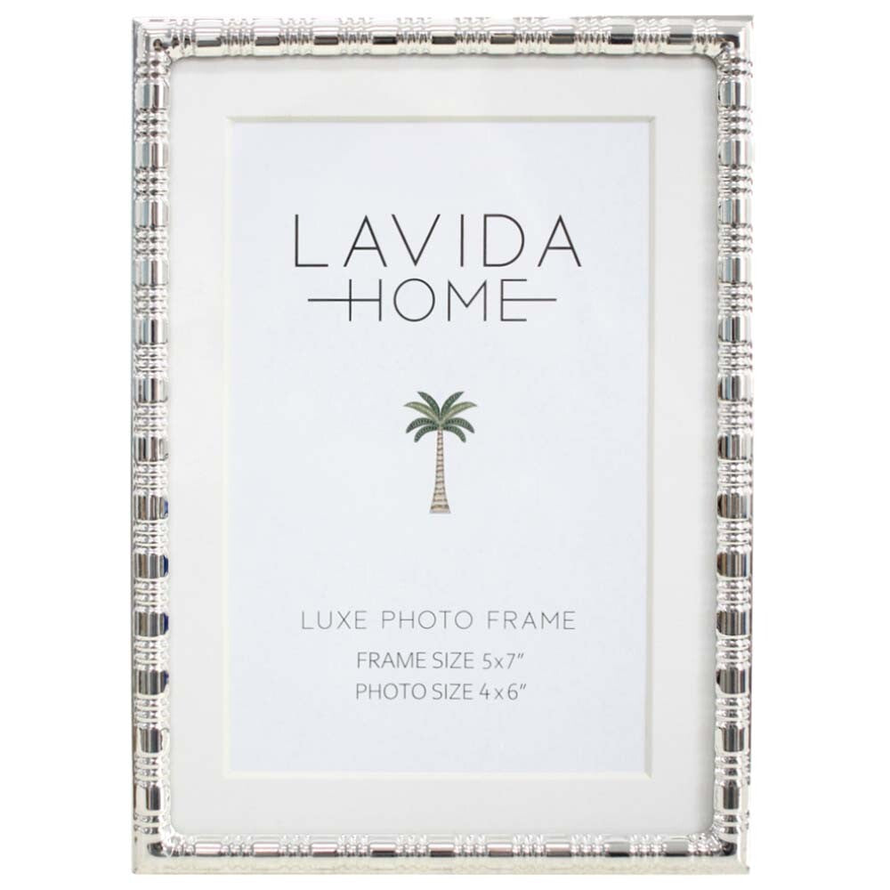 Deluxe Silver Photo Frame – 5x7 Lavida