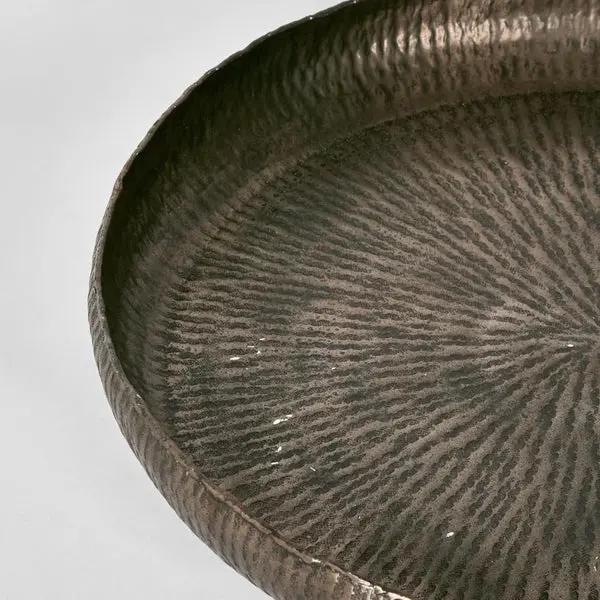 Felix Hammered Aluminium Tray - Bronze Florabelle