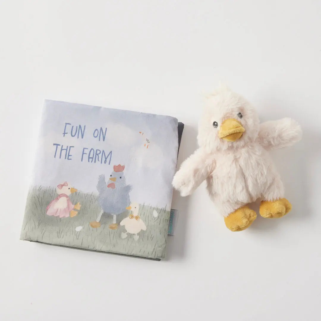 Fun on the Farm Activity Fabric Book & Toy Set Jiggle & Giggle