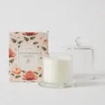 Native Bloom Glass Cloche Candle Pilbeam Living