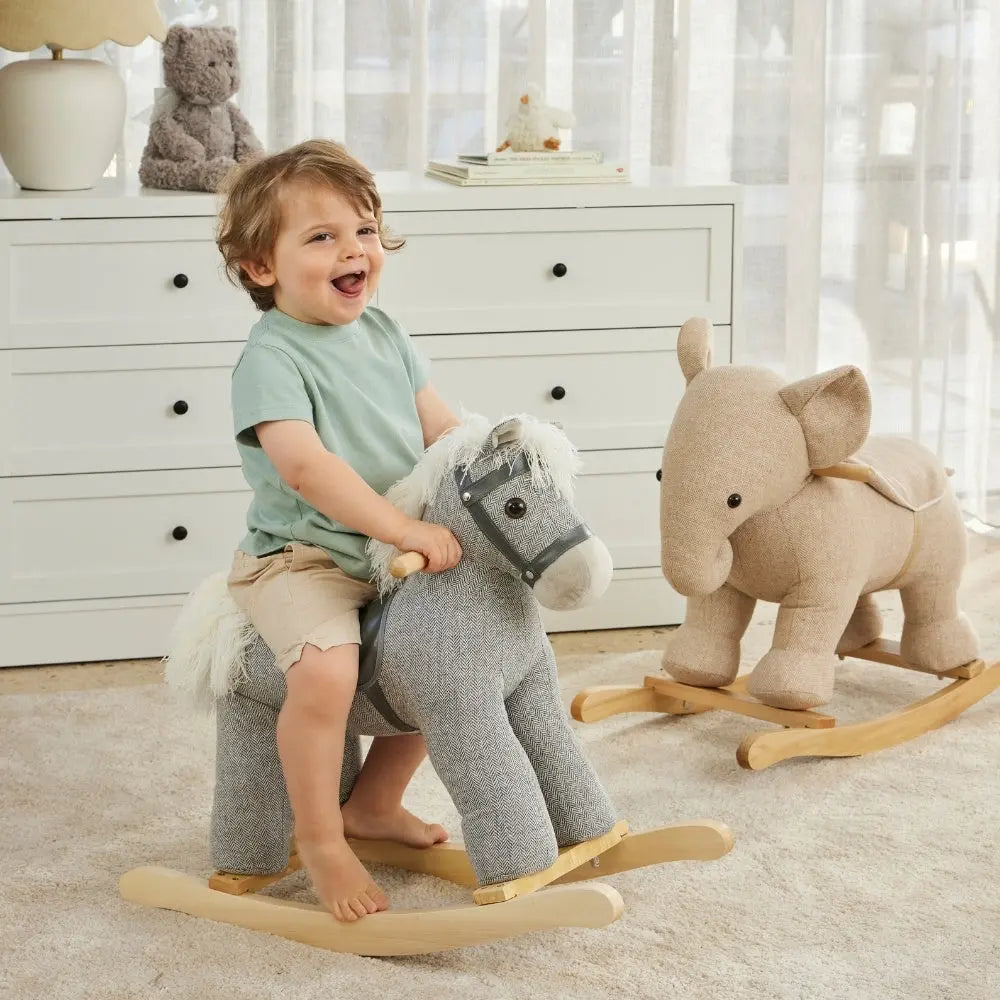 Jiggle & Giggle Rocking Tweed Horse
