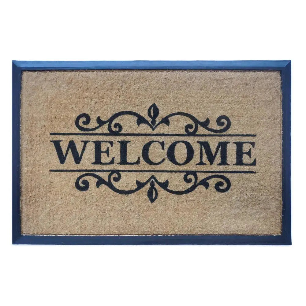 Welcome Coir & Rubber Doormat Large 60x90 Florabelle