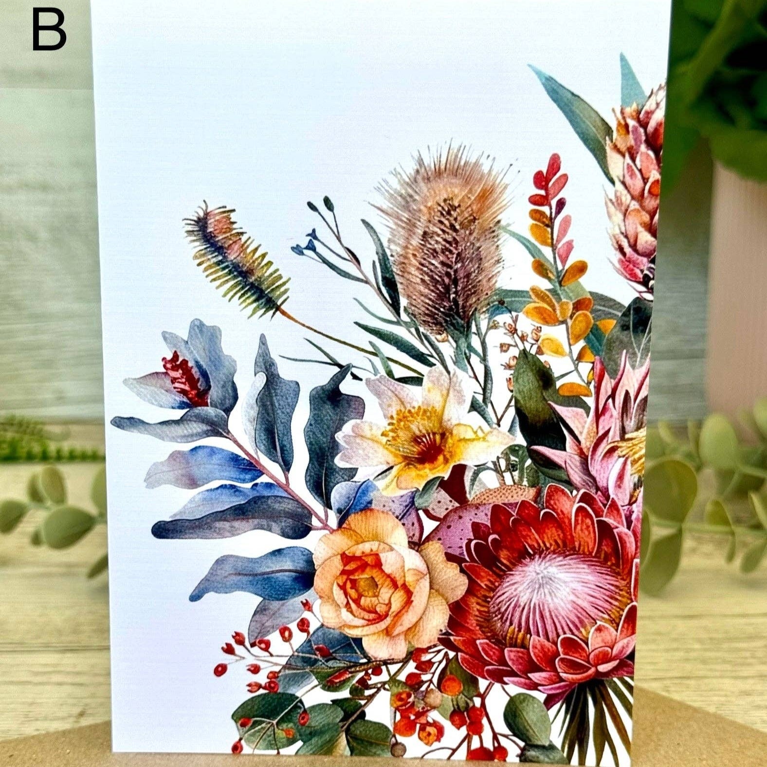 AUSTRALIAN FLORALS Blank Greeting Card - Style B Scattered Seed Co