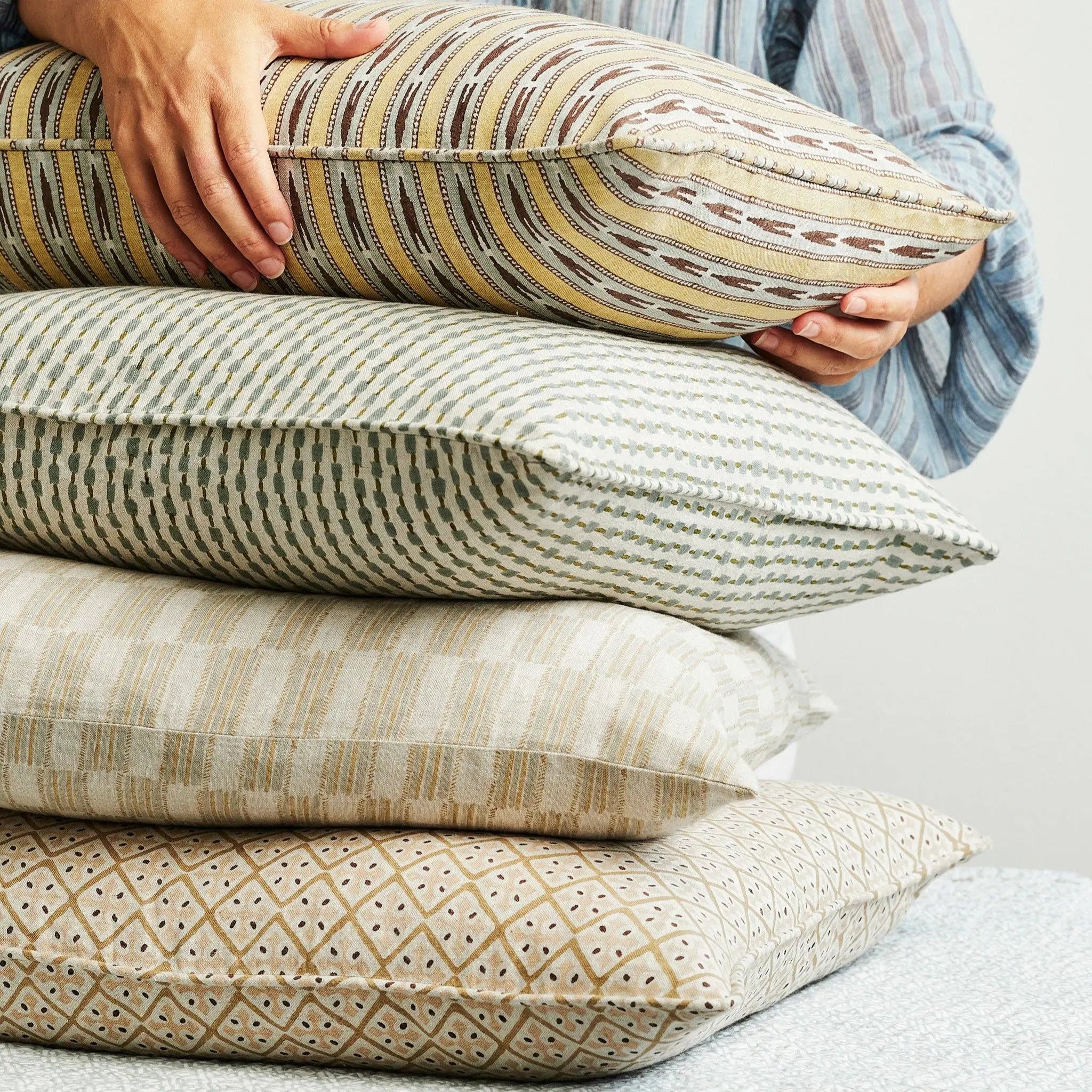 Seti Celadon Moss Pillow 50cm x 50cm - Cover Only Walter G