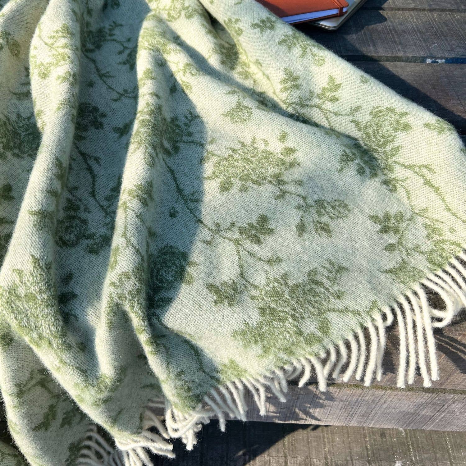 Roses Recycled Merino Throw JJ Textile