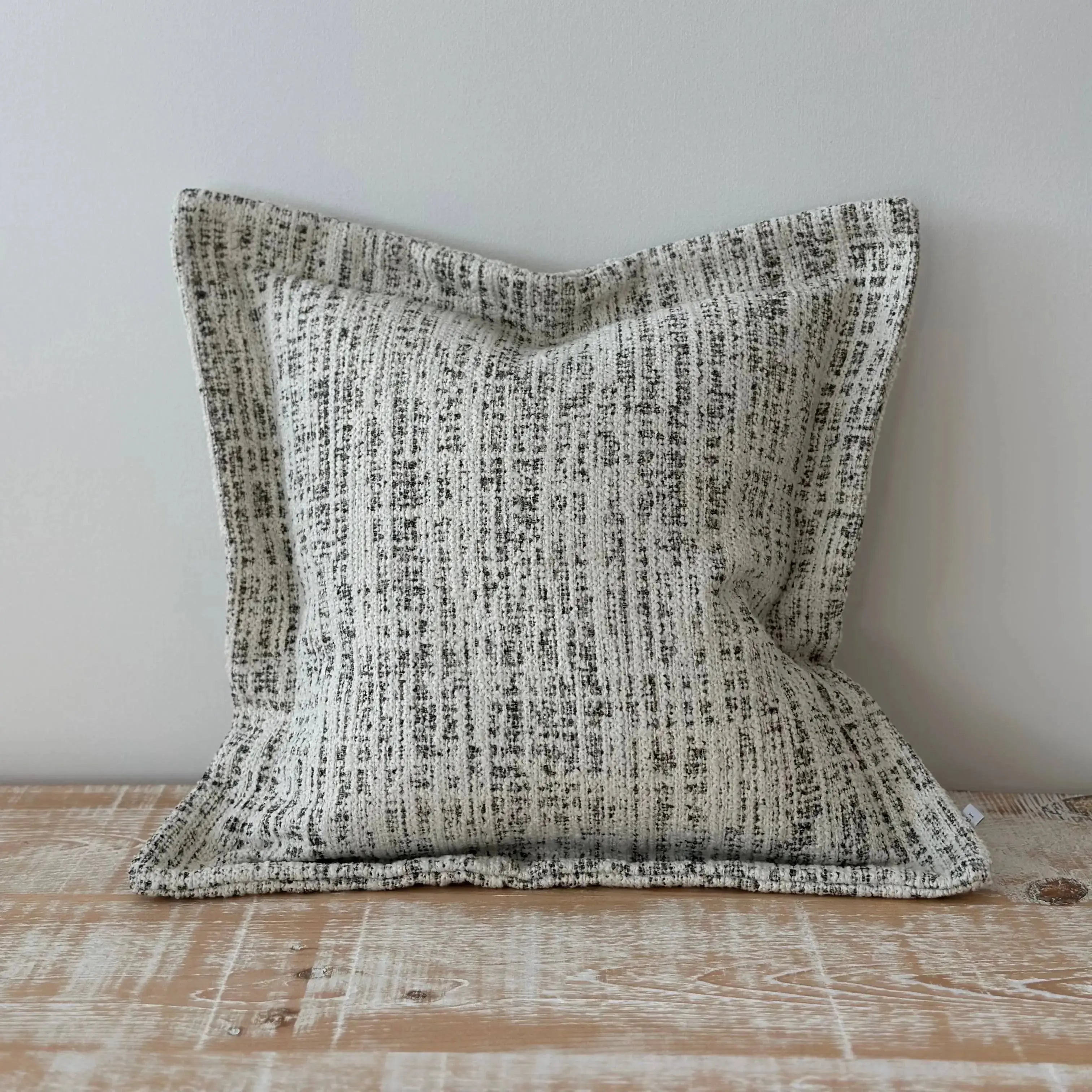 Eve Olive & Cream Boucle Cushion Cover - 45x45cm Ellenvale Trade