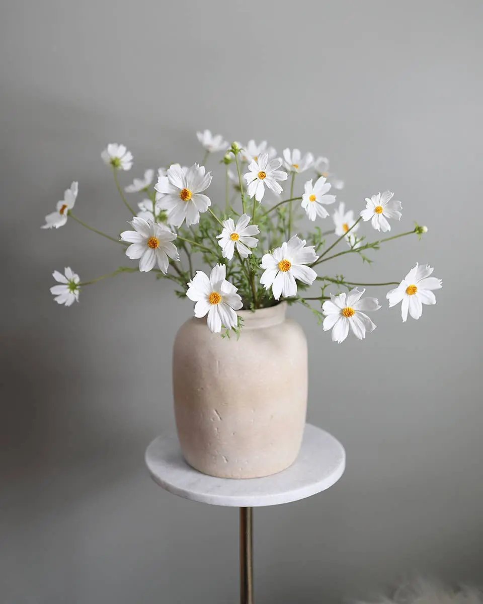 Real Touch White Cosmos Stem - Prestige Range Prestige Botanicals