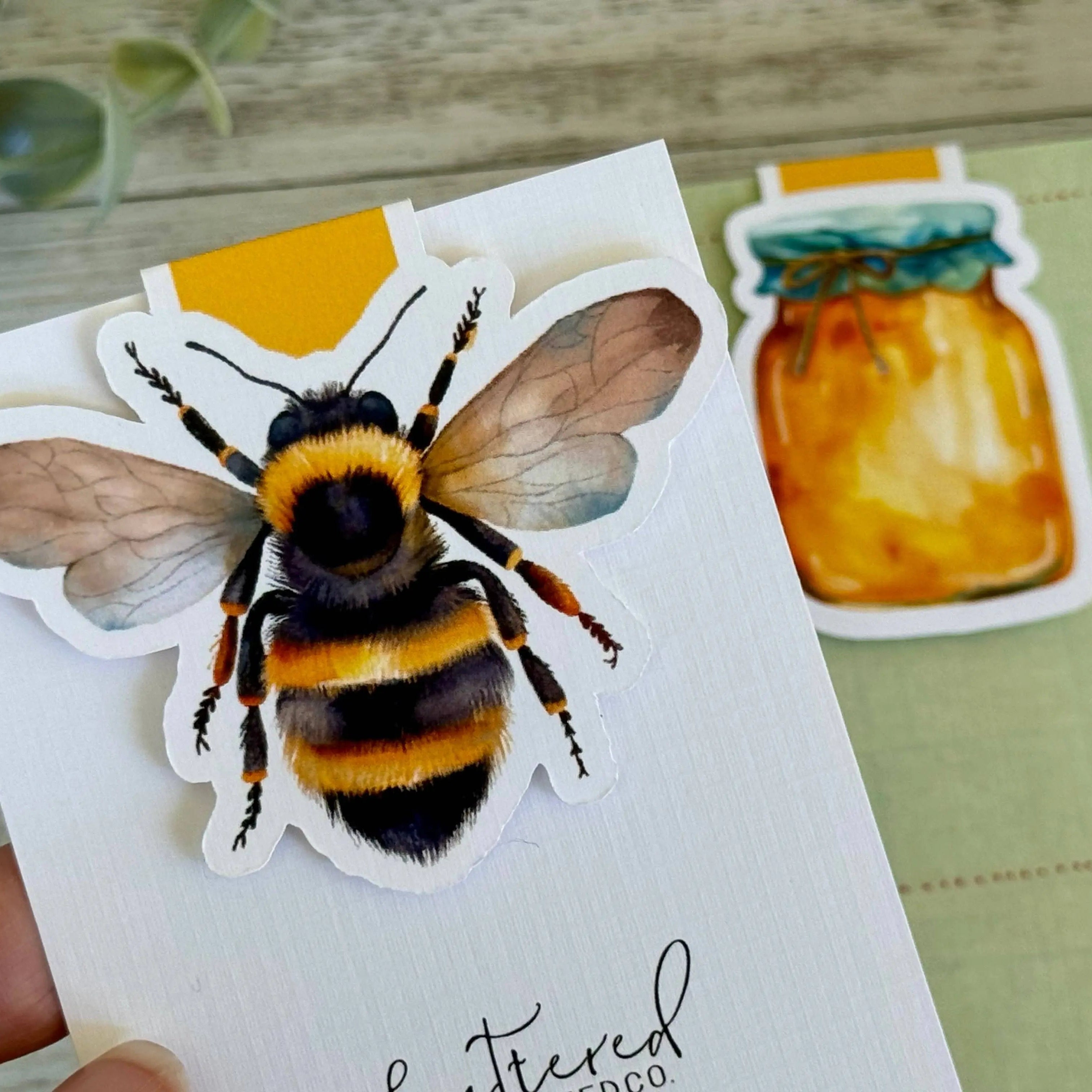 Bee & Honey Handmade Magnetic Bookmark