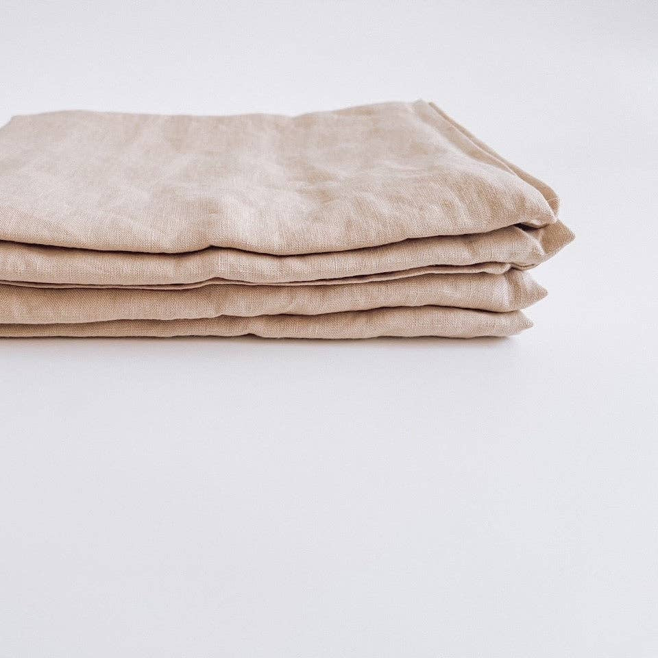 Pure French Linen Tea Towel - Light Clay Mama and Tochter