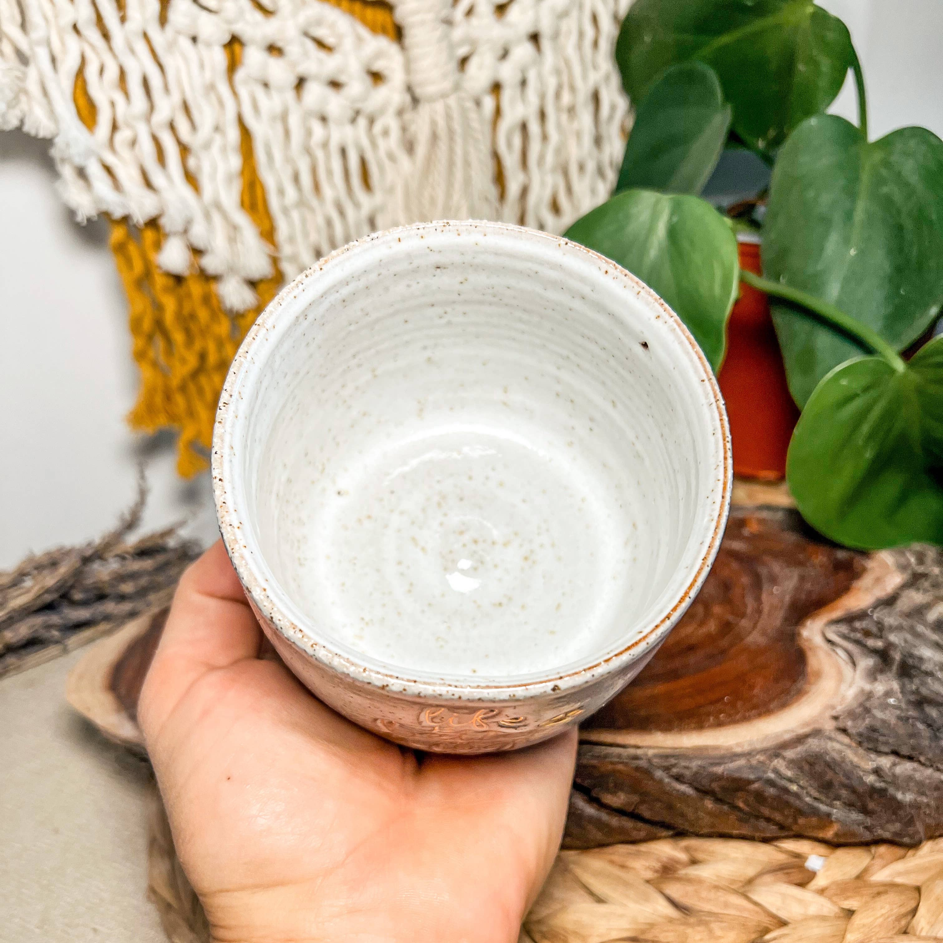 Ceramic Mug - Life is better with a Dog: Without handle Wolf and Clay Pty Ltd