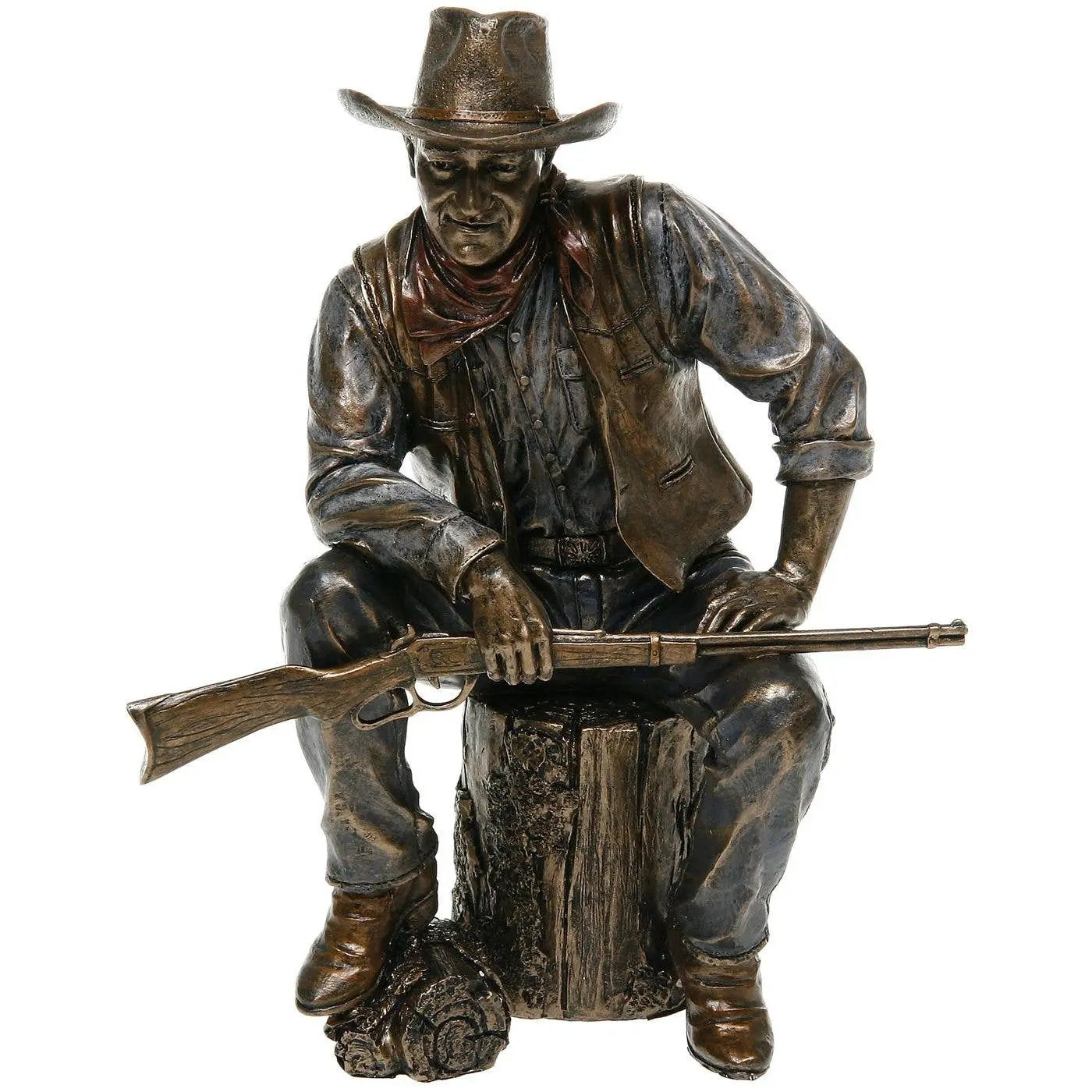 Bronze Screen Legend Sitting Figurine Joe Davies