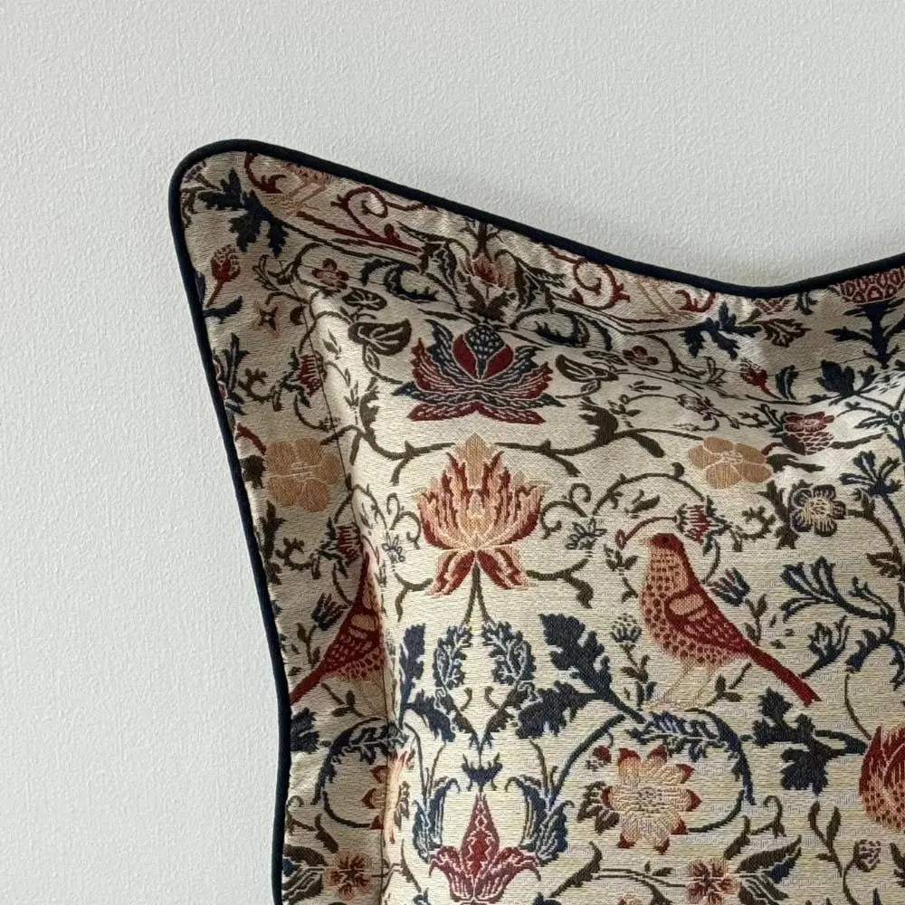Orla Floral Print Flanged Edge Cushion Cover – 45 × 45 cm
