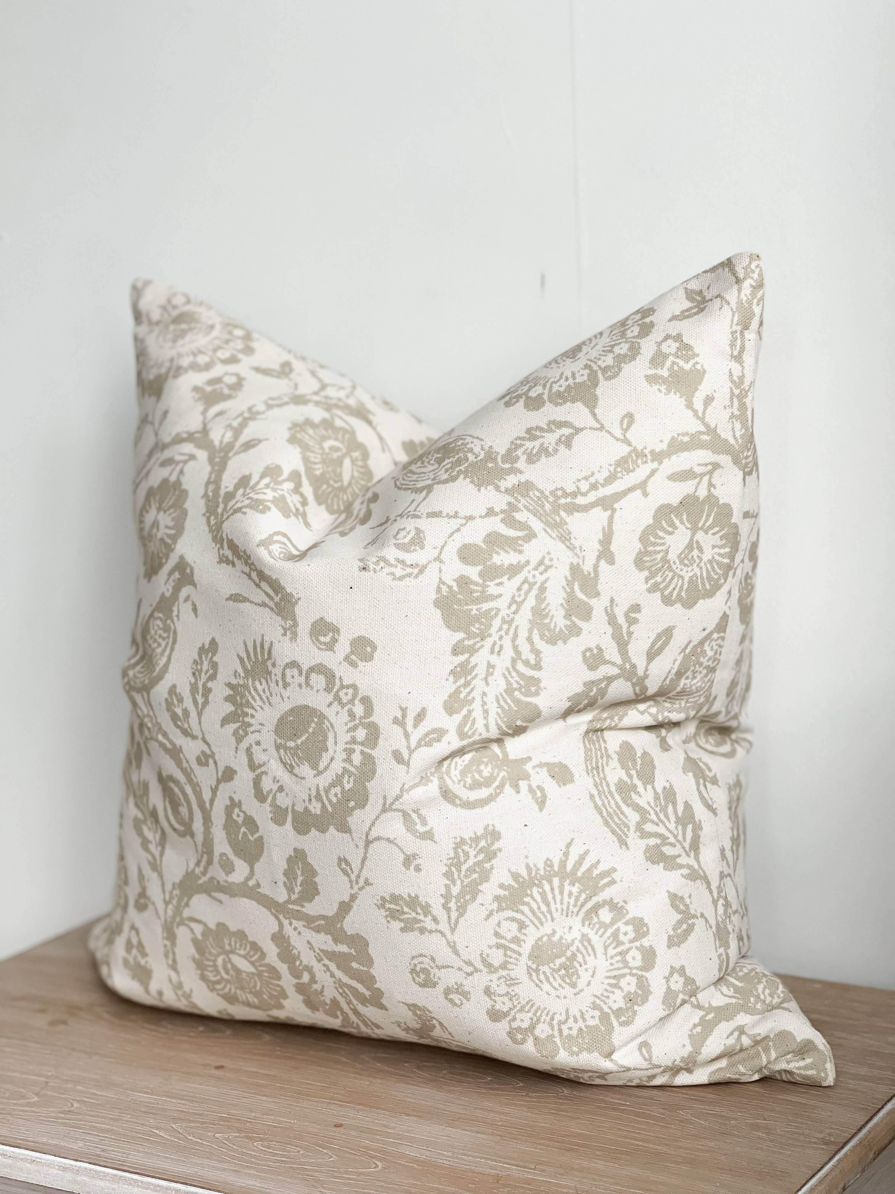 Aria Cotton Cushion Cover – Country Print 45x45cm Ellenvale Trade