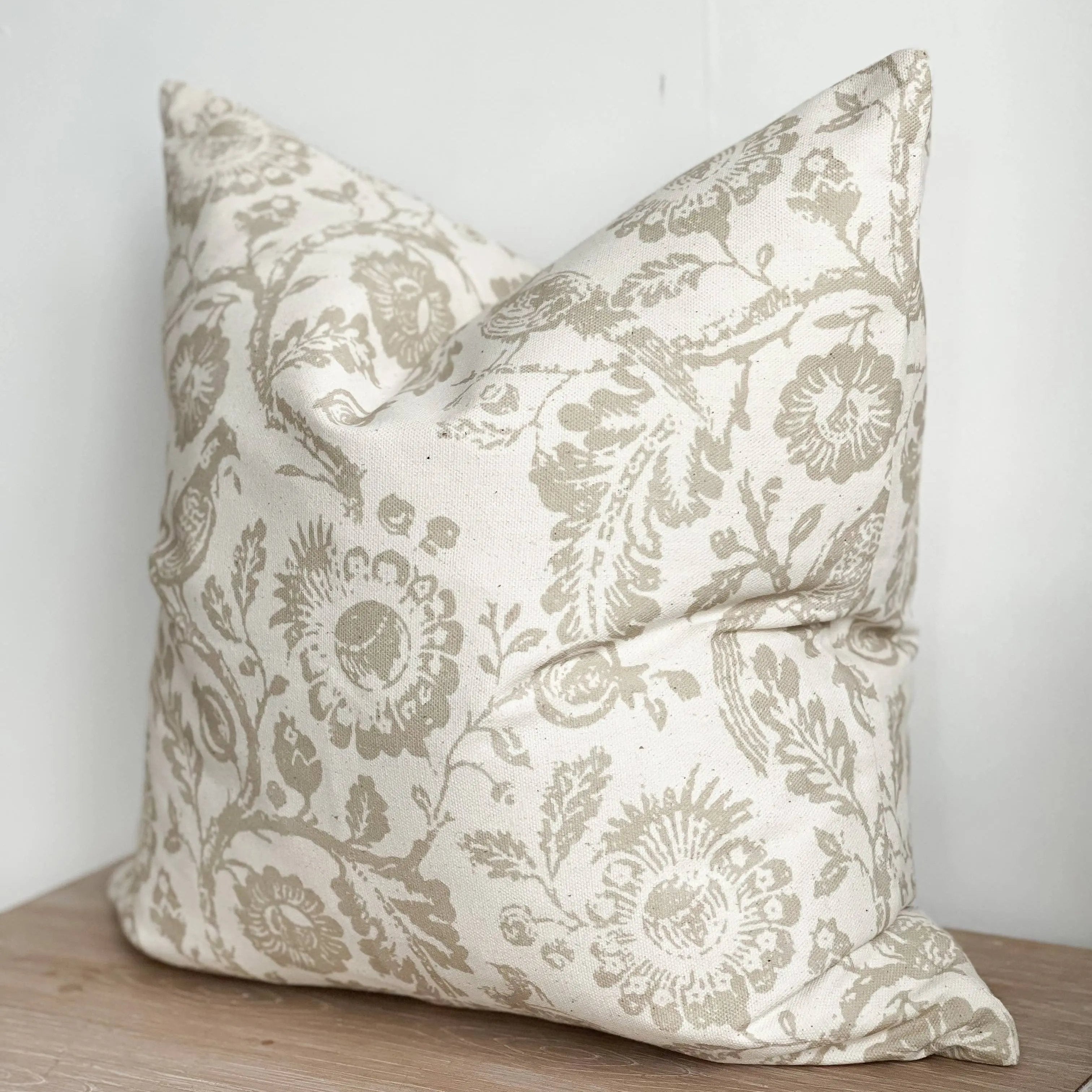 Aria Cotton Cushion Cover – Country Print 45x45cm Ellenvale Trade
