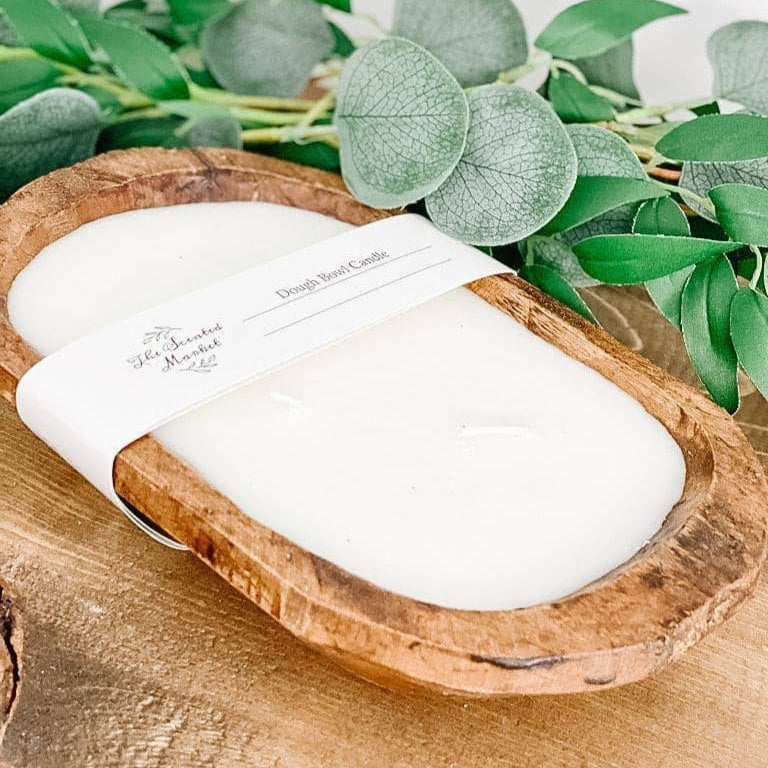 Brown Oval Dough Bowl - EUCALYPTUS LAVENDER The Scented Market