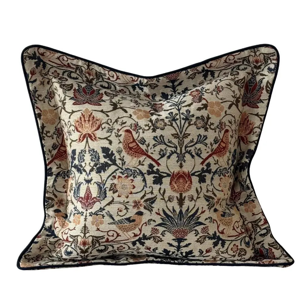 Orla Floral Print Flanged Edge Cushion Cover – 45 × 45 cm