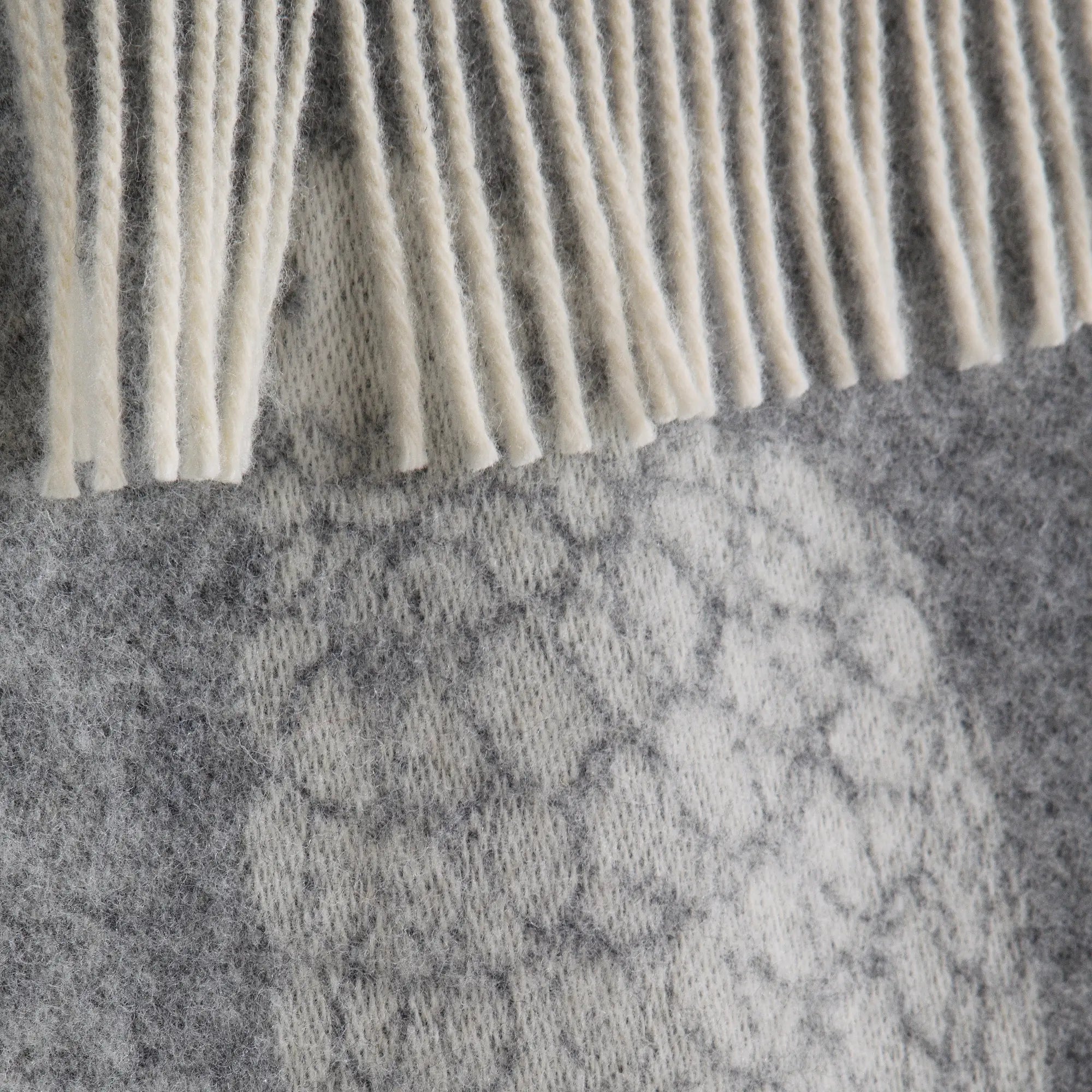 Sheep Mima Soft Grey Pure Wool Throw JJ Textile