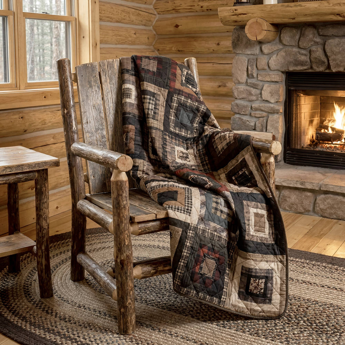 Donna Sharp Lodge Square Quilted Throw