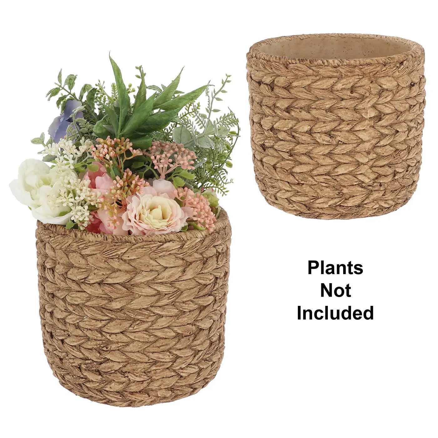 Stone Weave Plaited Planter Large Joe Davies