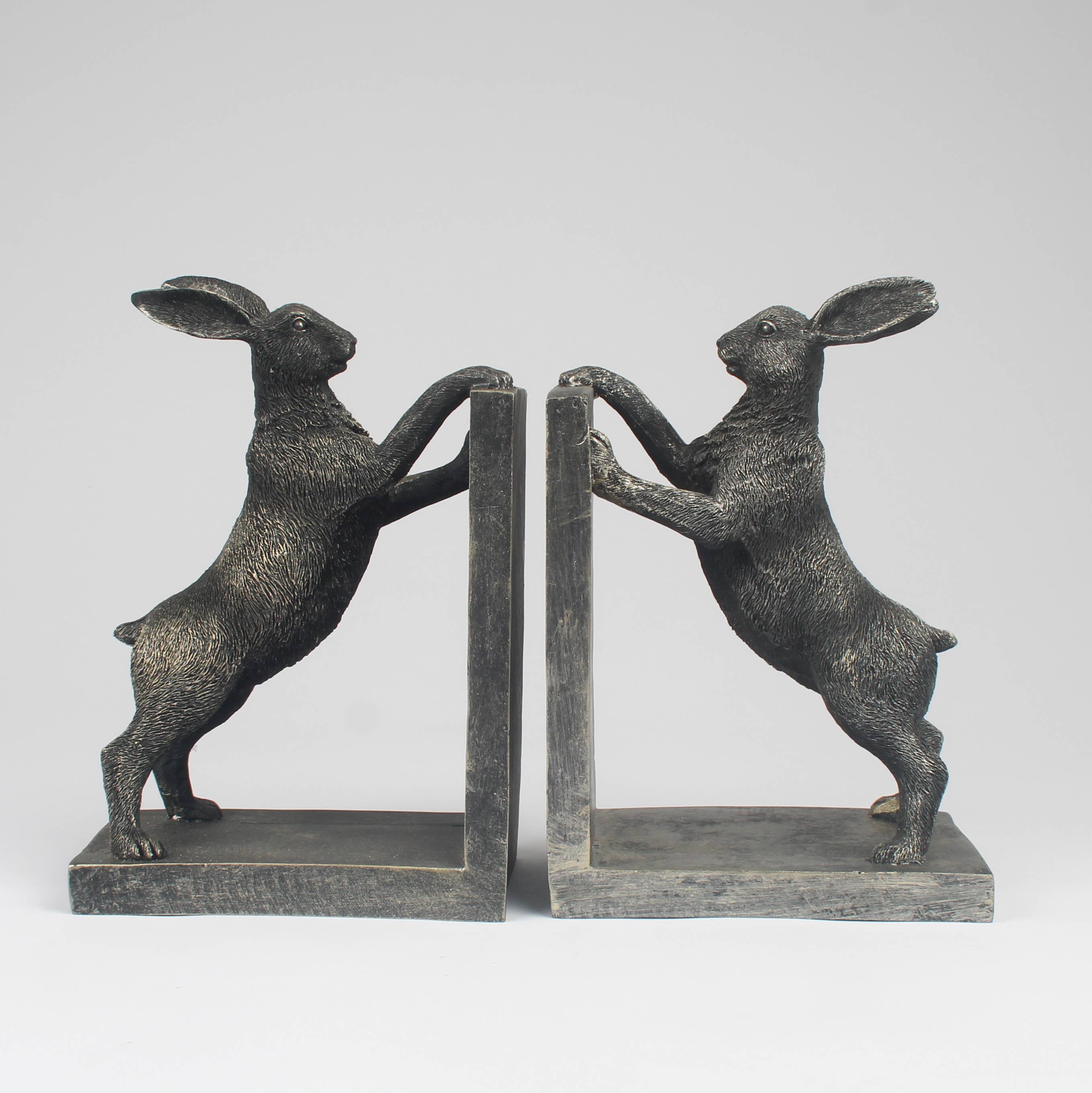 Standing Hare Bookends – Rustic Antique-Style Pair Originals International Ltd