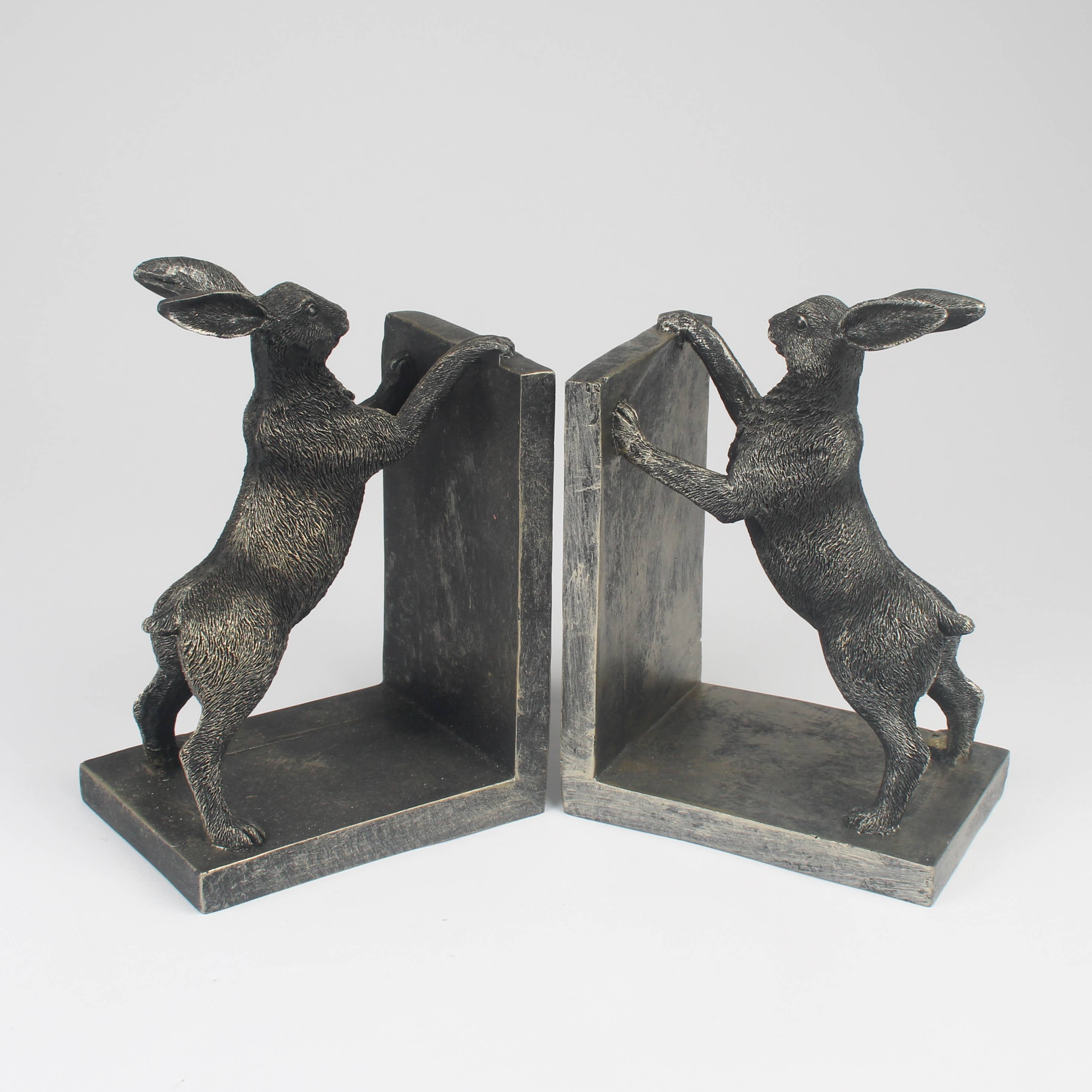 Standing Hare Bookends – Rustic Antique-Style Pair Originals International Ltd