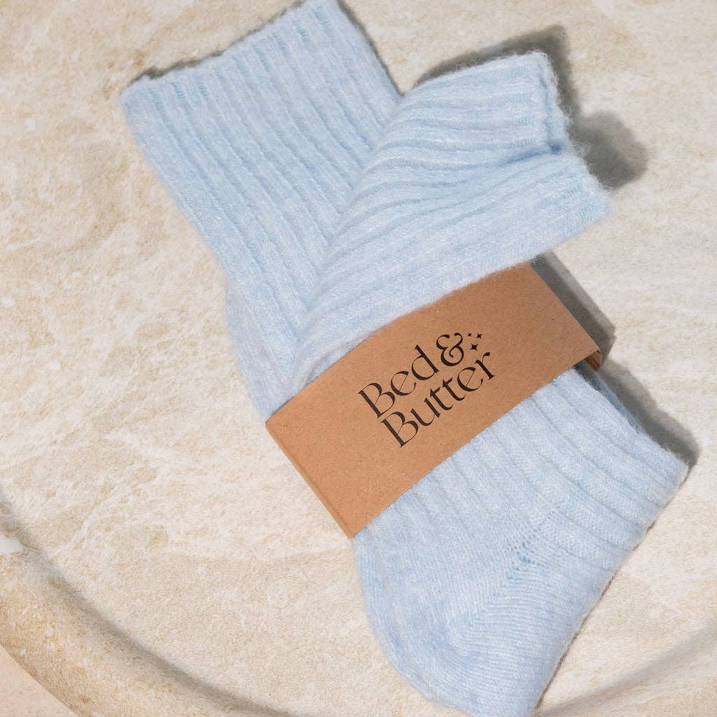 The Comfiest Socks – Liteweight - Light Blue L/XL