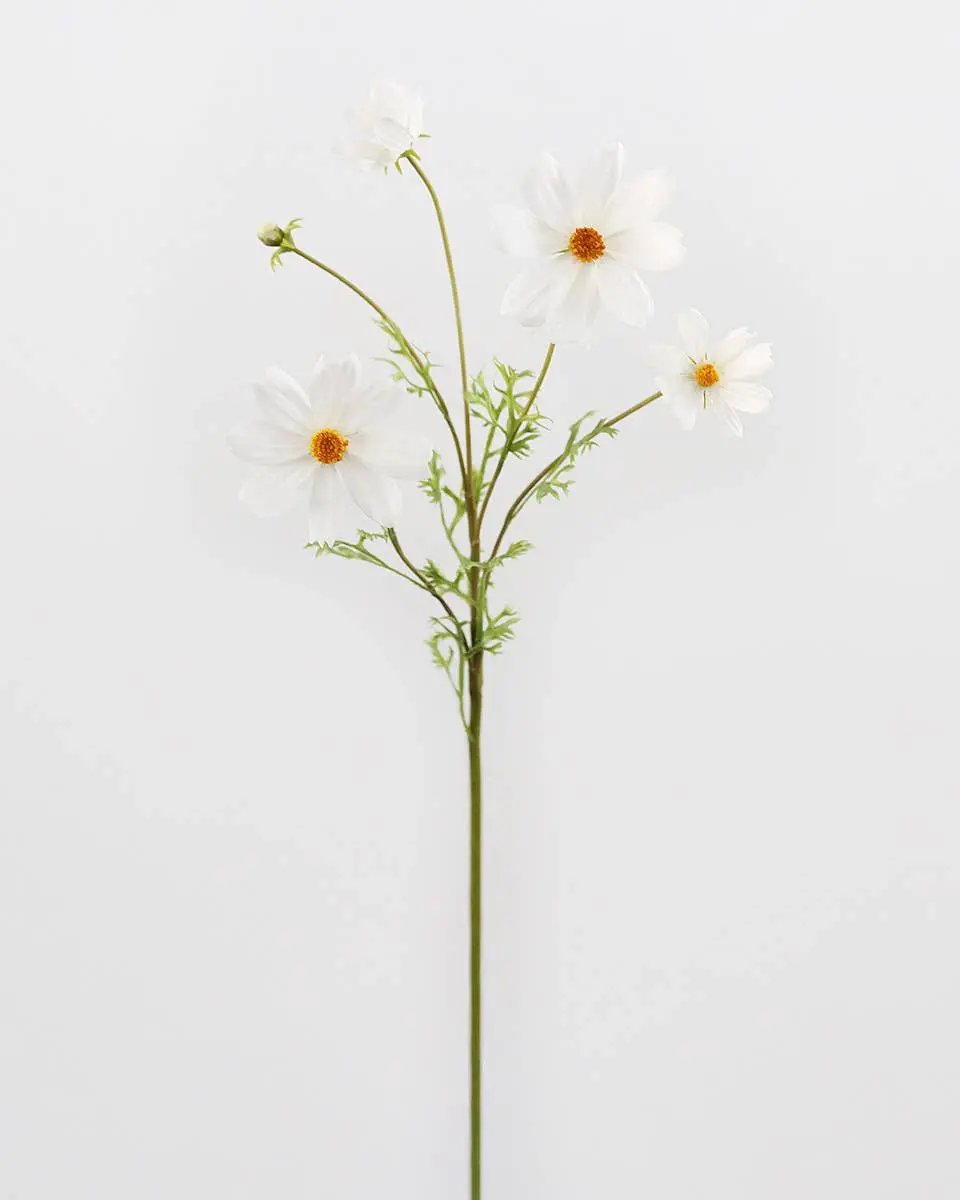 Real Touch White Cosmos Stem - Prestige Range Prestige Botanicals