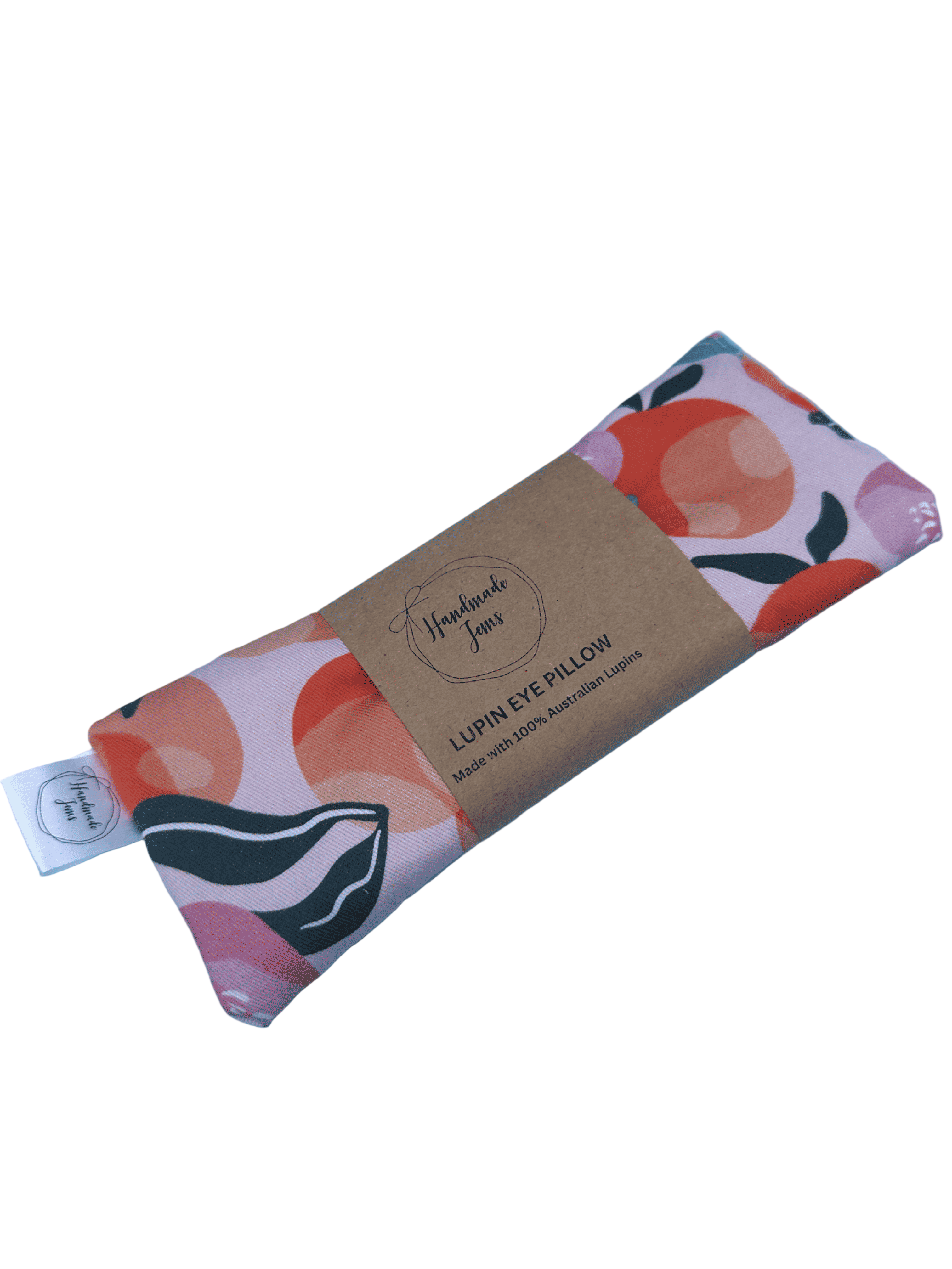 Pink Peach Lupin Eye Pillow - Heat or Chill Handmade Jems