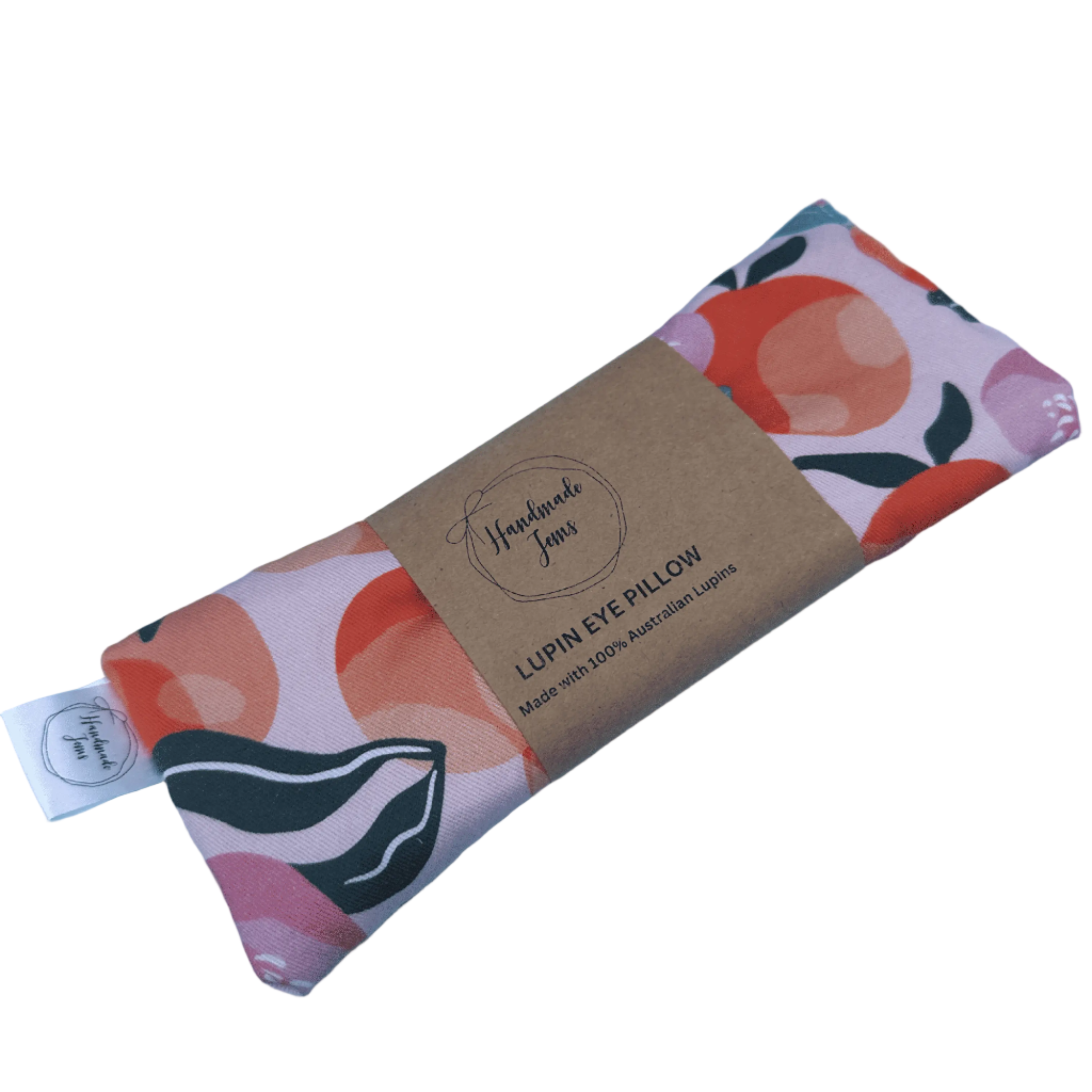 Pink Peach Lupin Eye Pillow - Heat or Chill Handmade Jems