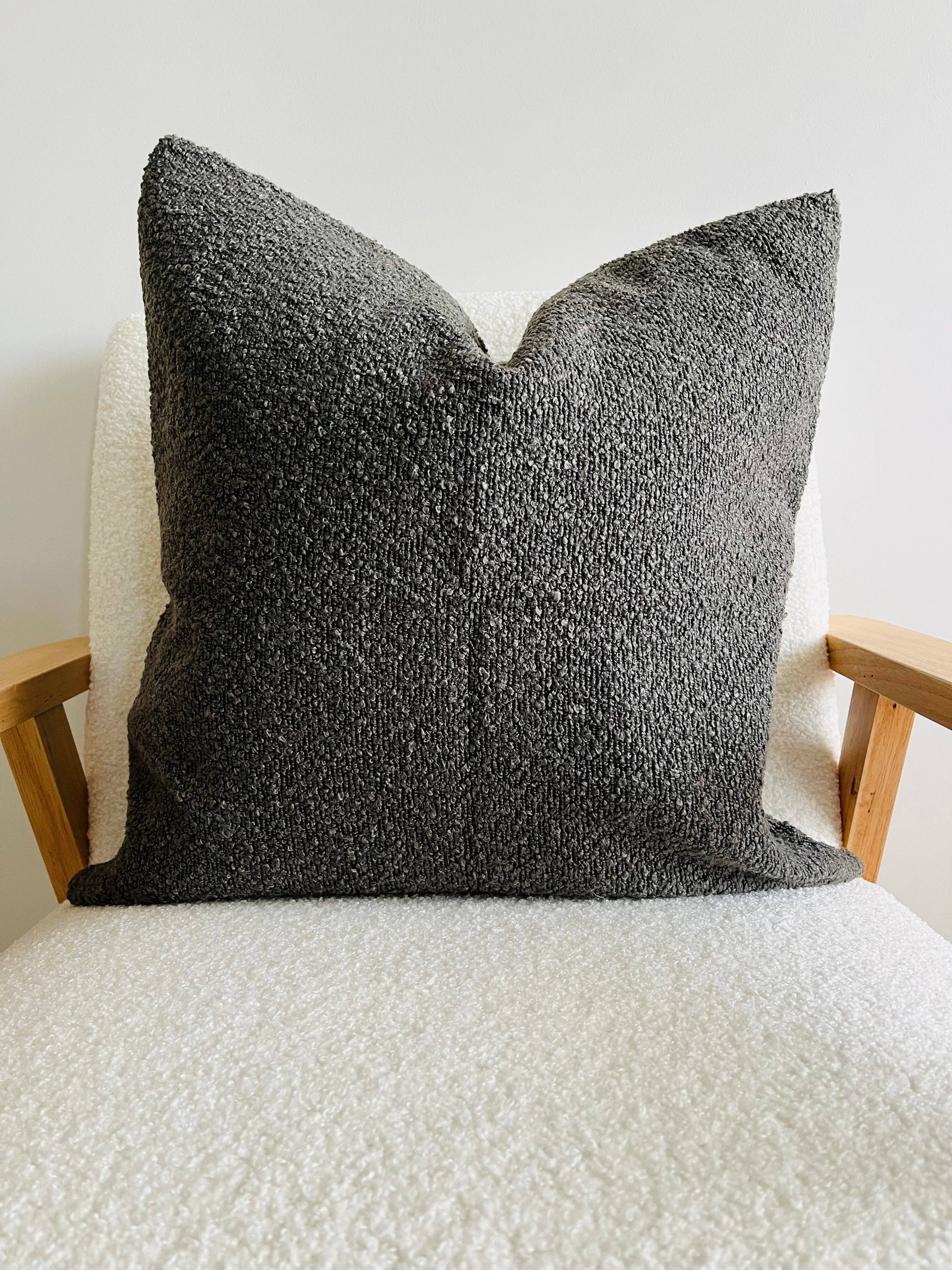 Boucle Cushion Cover - Charcoal 50X50cm Mama and Tochter