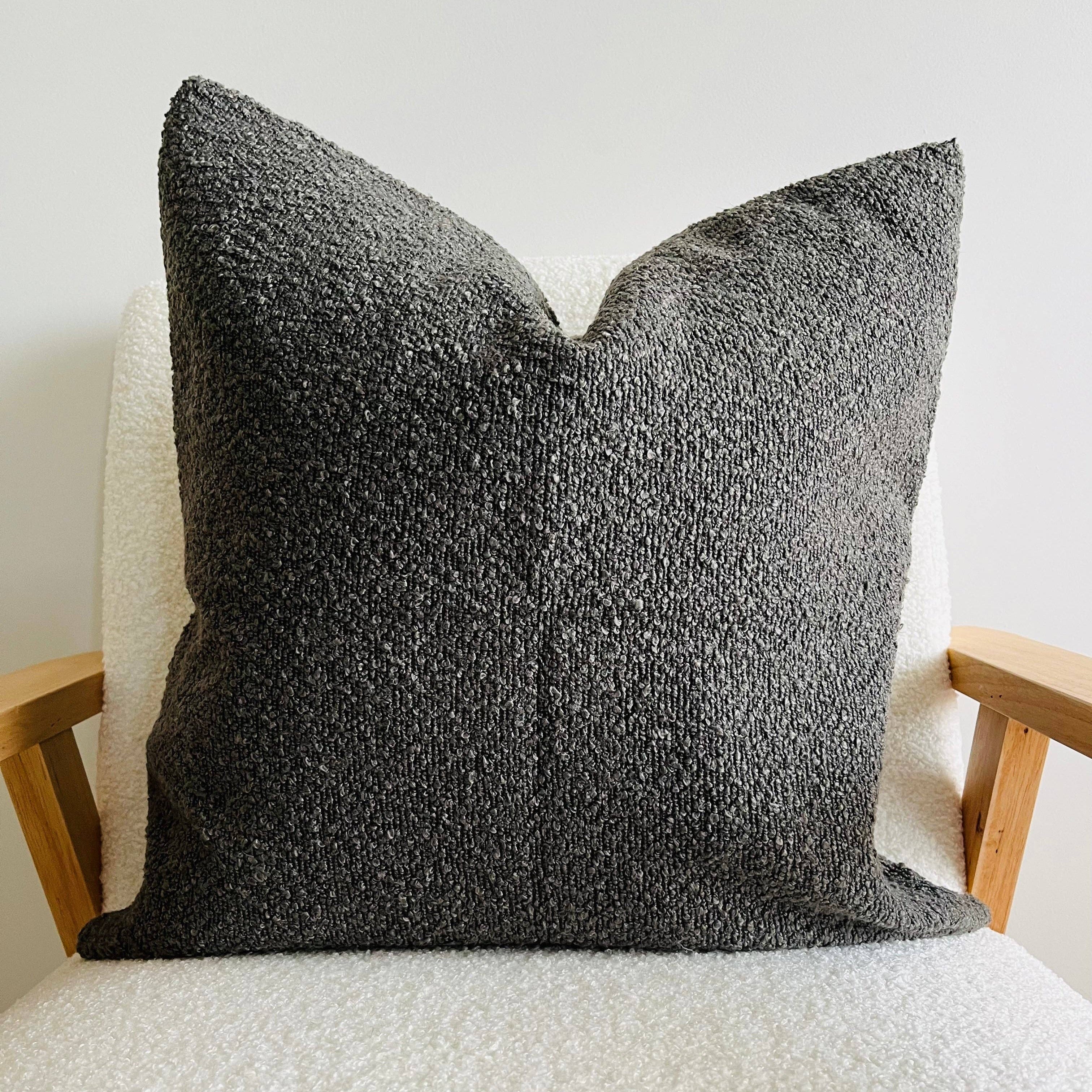Boucle Cushion Cover - Charcoal 50X50cm Mama and Tochter