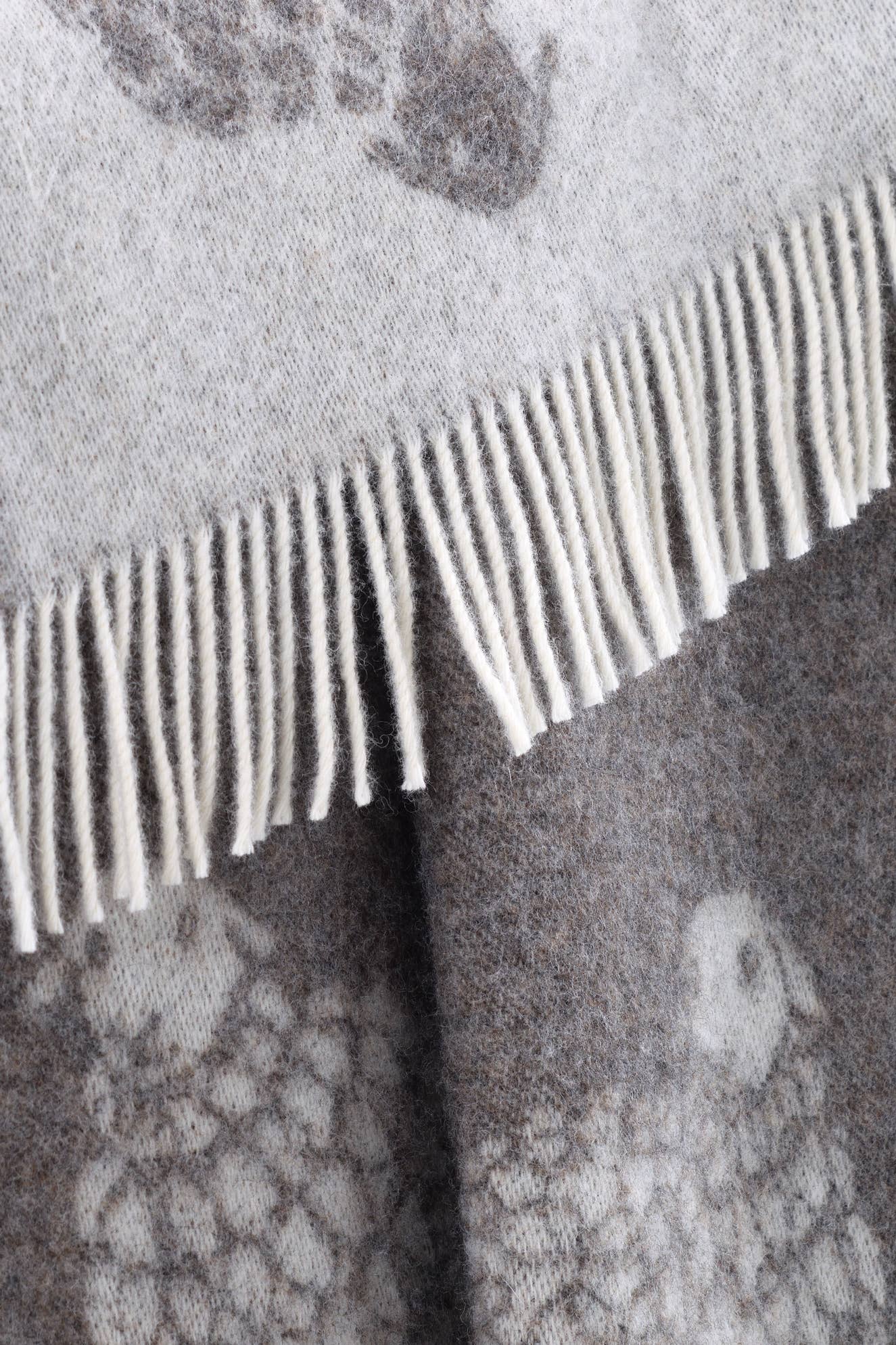 Sheep Mima Dark Brown Pure Wool Throw JJ Textile