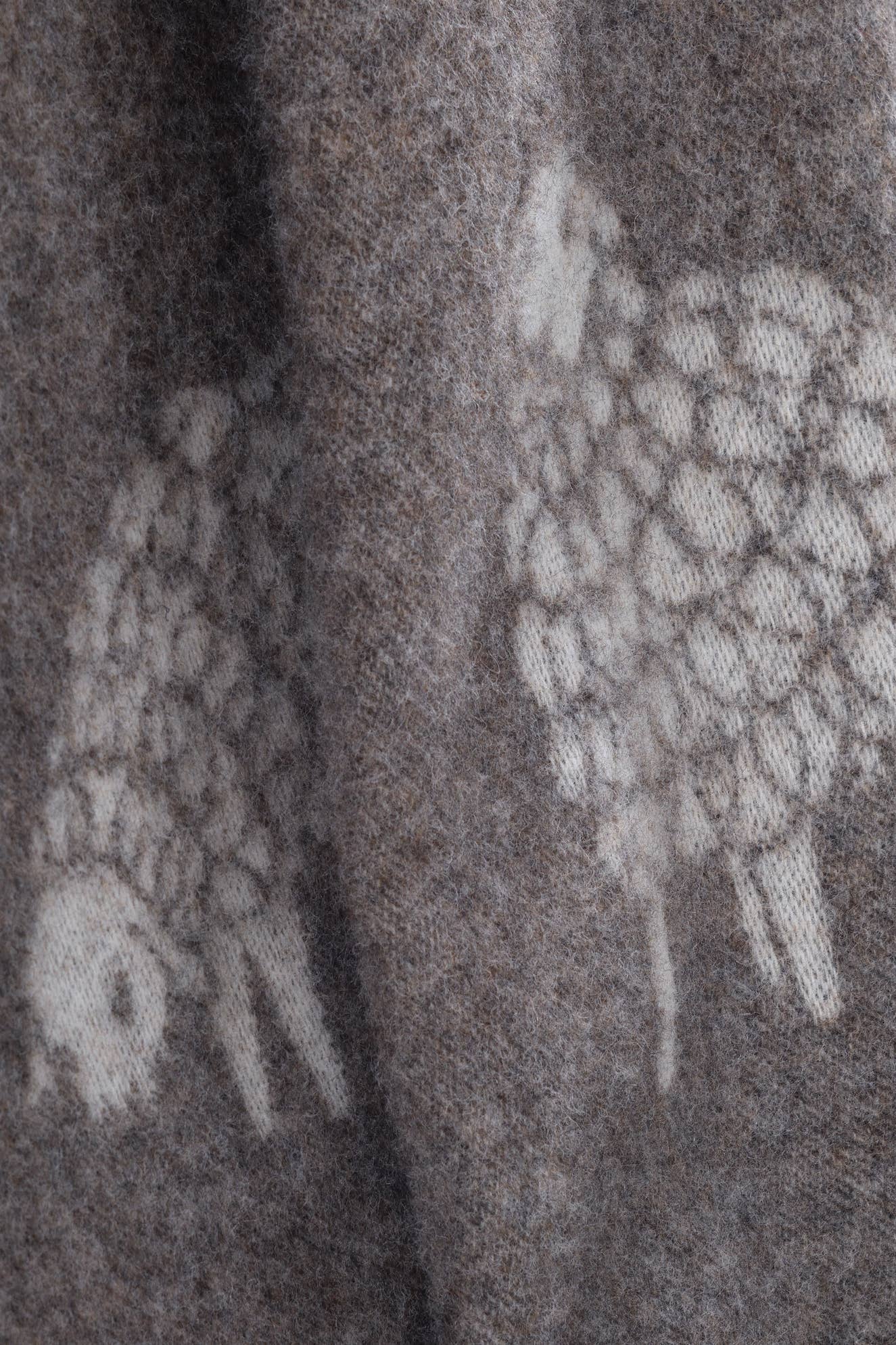 Sheep Mima Dark Brown Pure Wool Throw JJ Textile