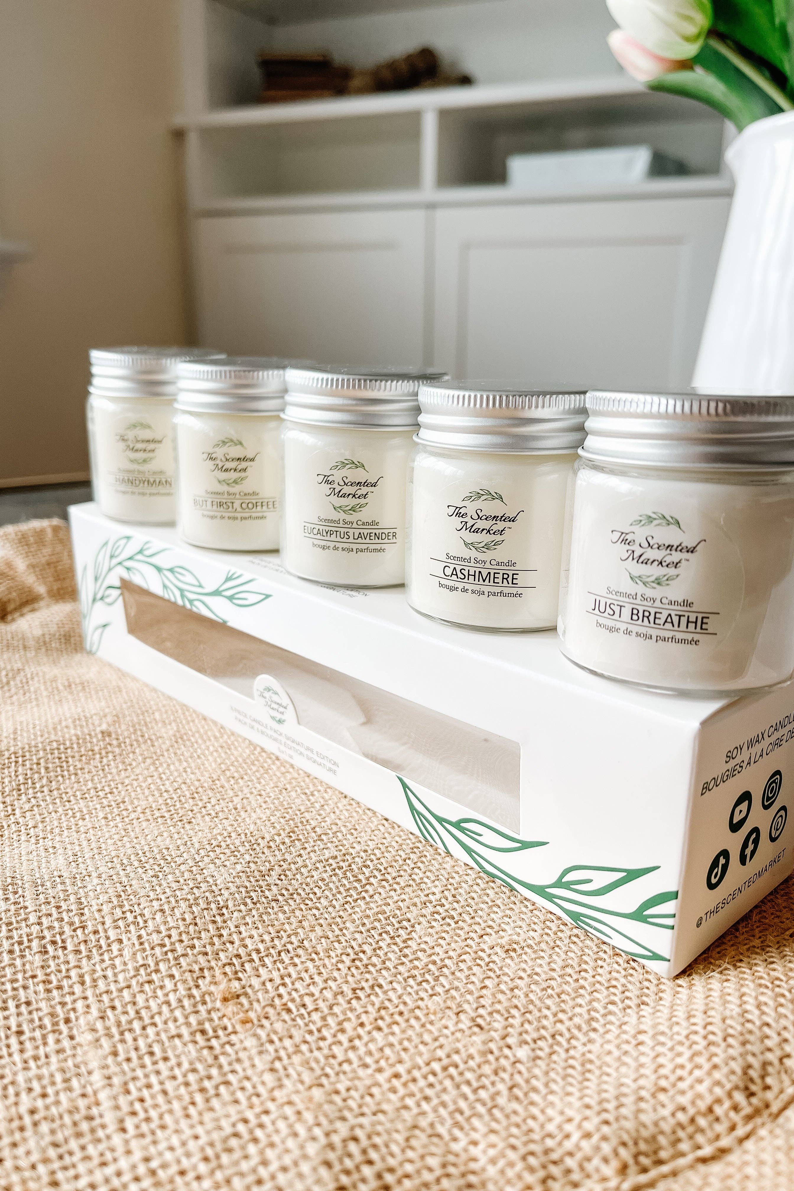 Signature Candle Sample 5-Pack – Best-Selling Scents, Clean Soy Wax The Scented Market