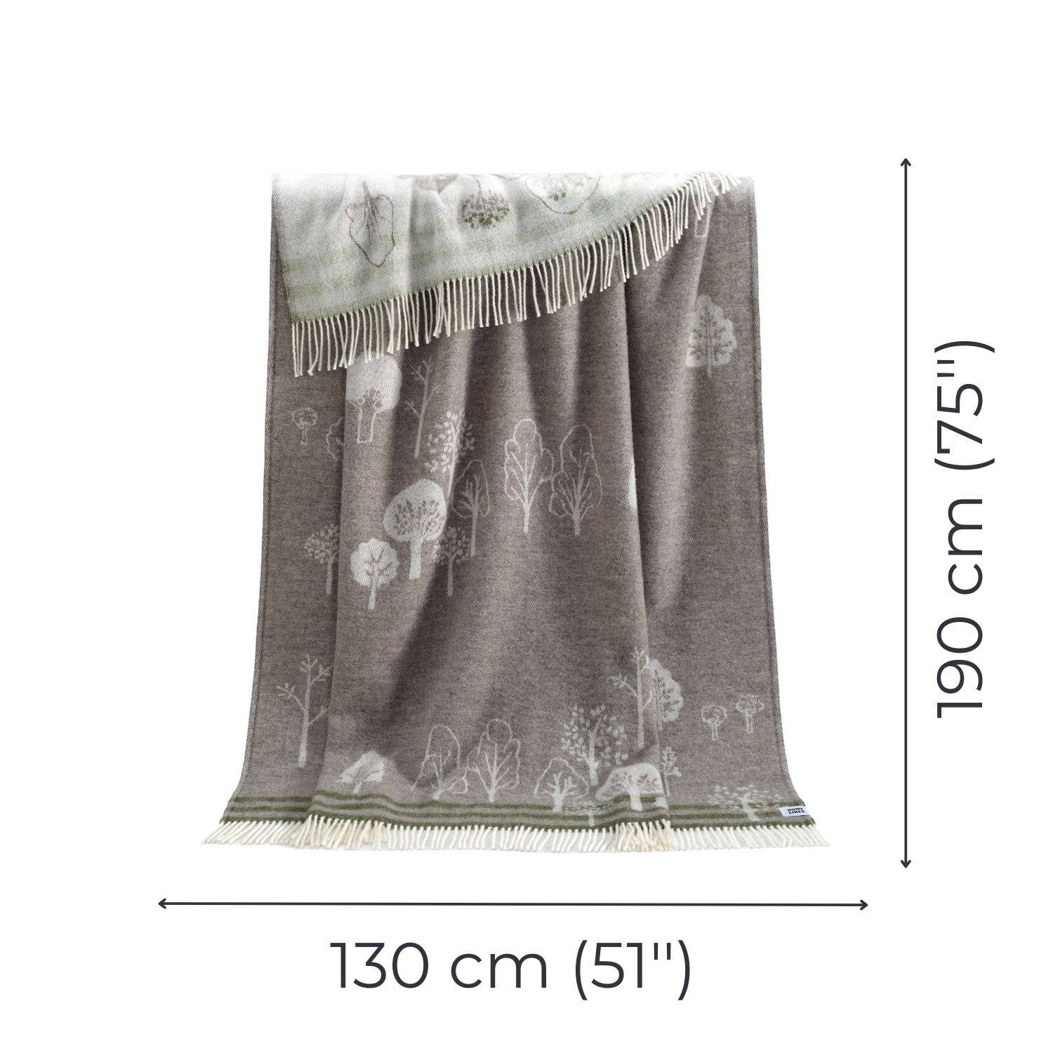 Woodland Recycled Merino Throw JJ Textile