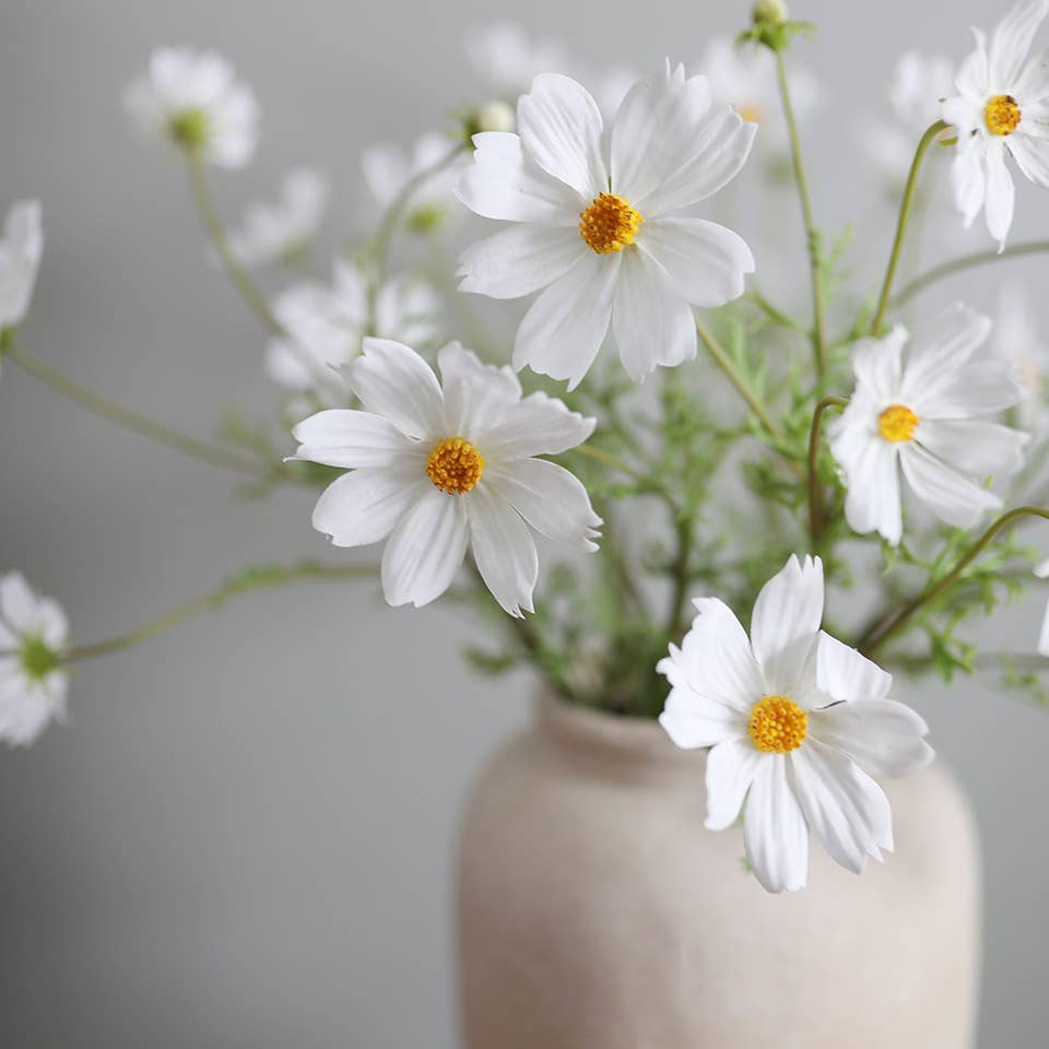 Real Touch White Cosmos 29” Prestige Botanicals