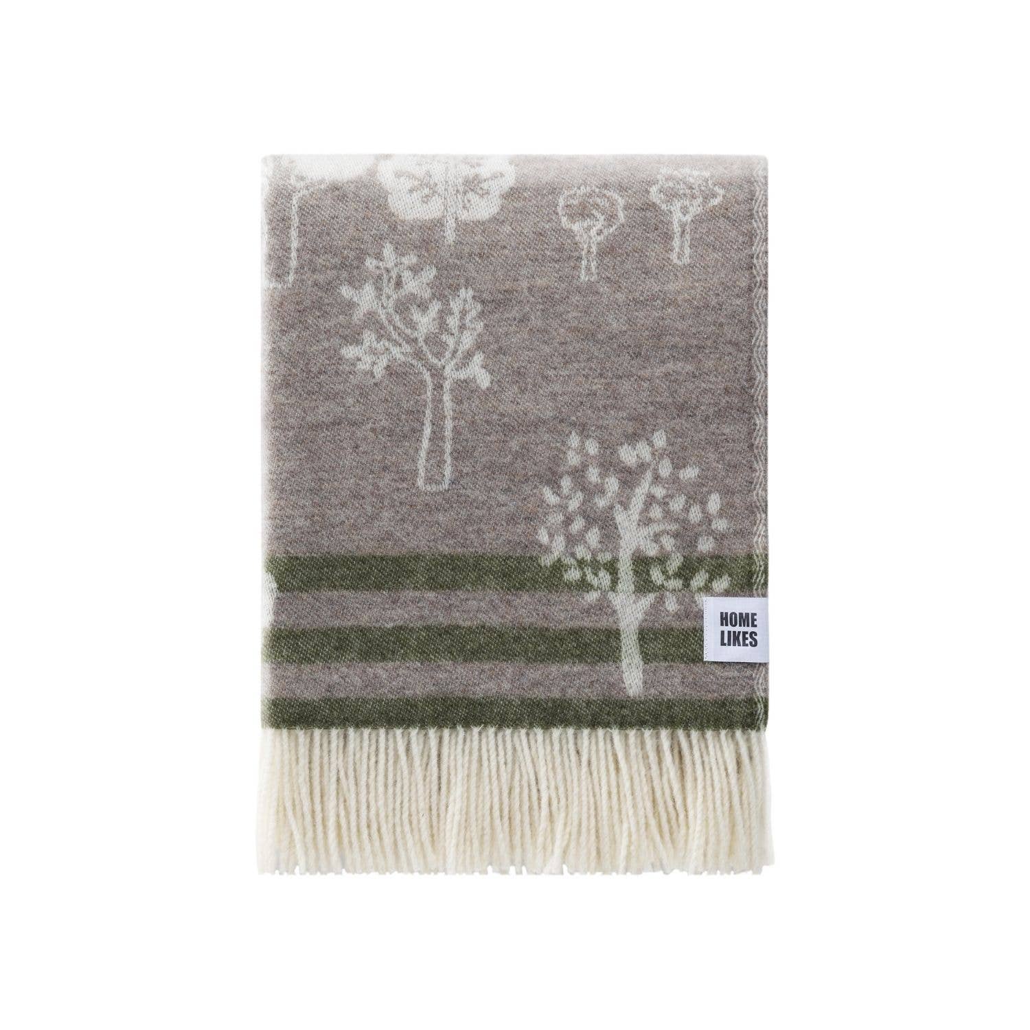 Woodland Recycled Merino Throw JJ Textile