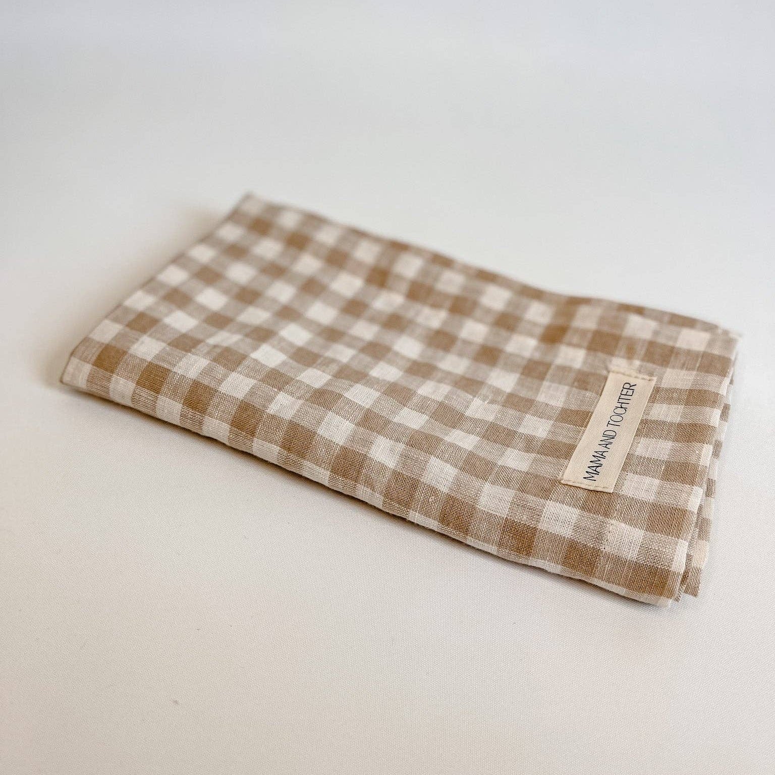 Pure French Linen Tea Towel - Gingham Mama and Tochter