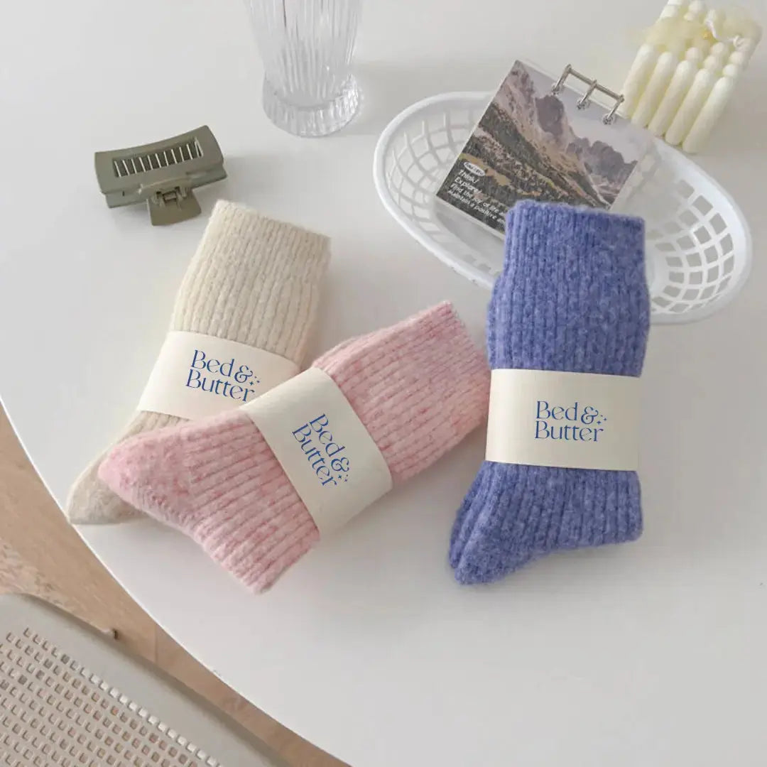 The Comfiest Socks – Blush Pink (L/XL) Bed & Butter