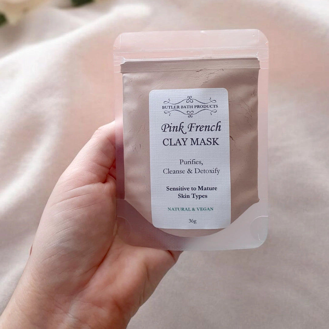 Pink French Clay Mask 36gm Butler Bath Products