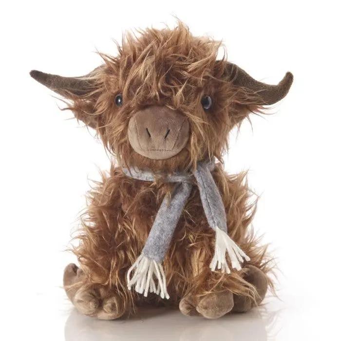 Dougal Highland Cow Doorstop With Scarf Langs