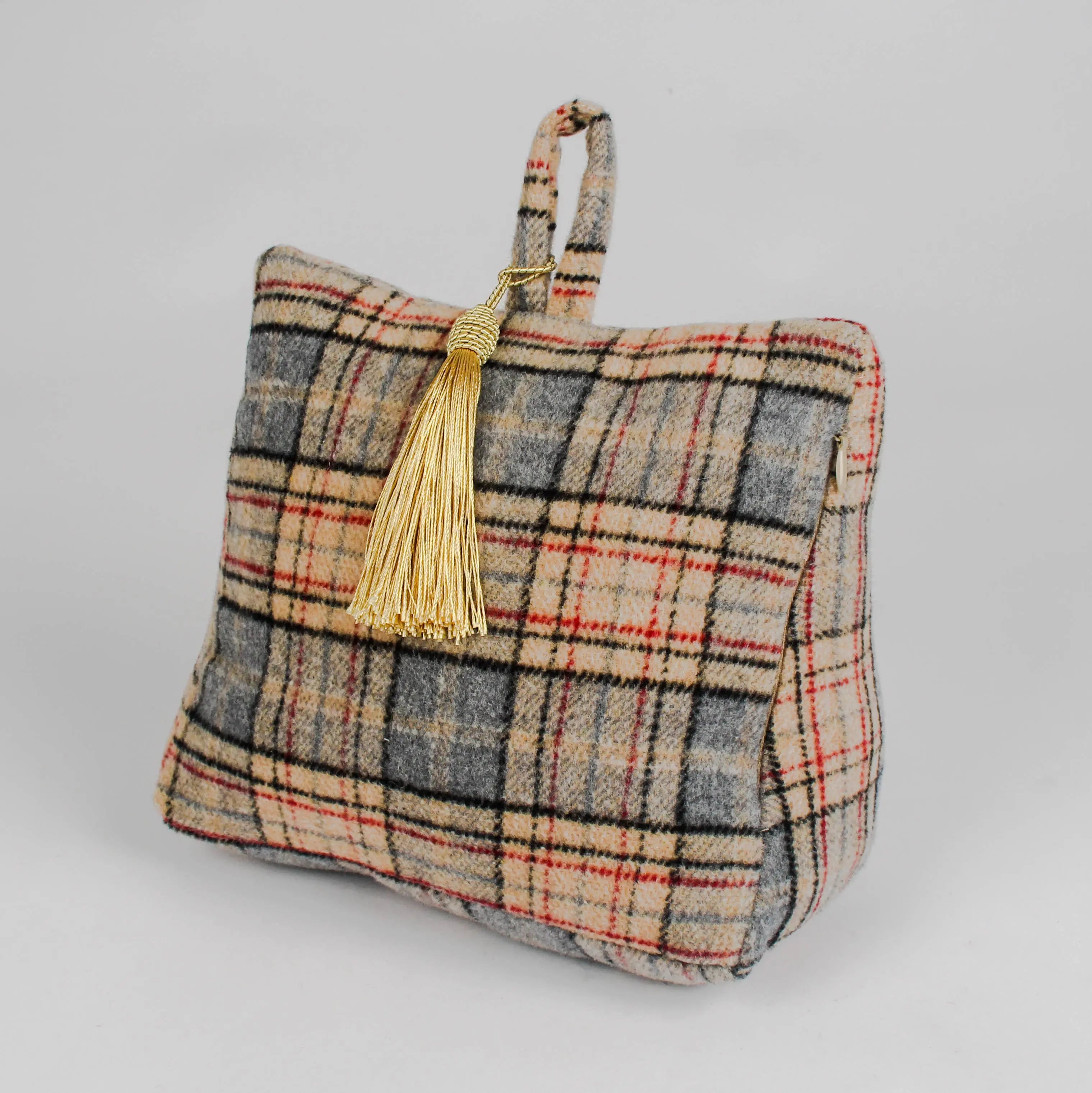 Classic Tartan Doorstop with Golden Tassel Originals International Ltd