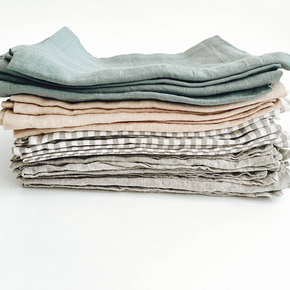 Pure French Linen Tea Towel - Natural