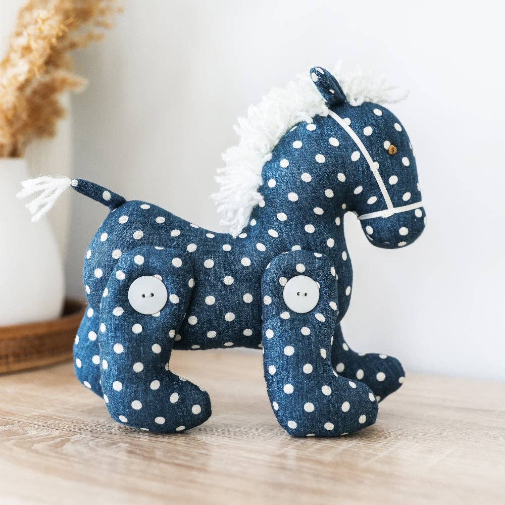 Jointed Pony – Country Blue Spot (22 cm)