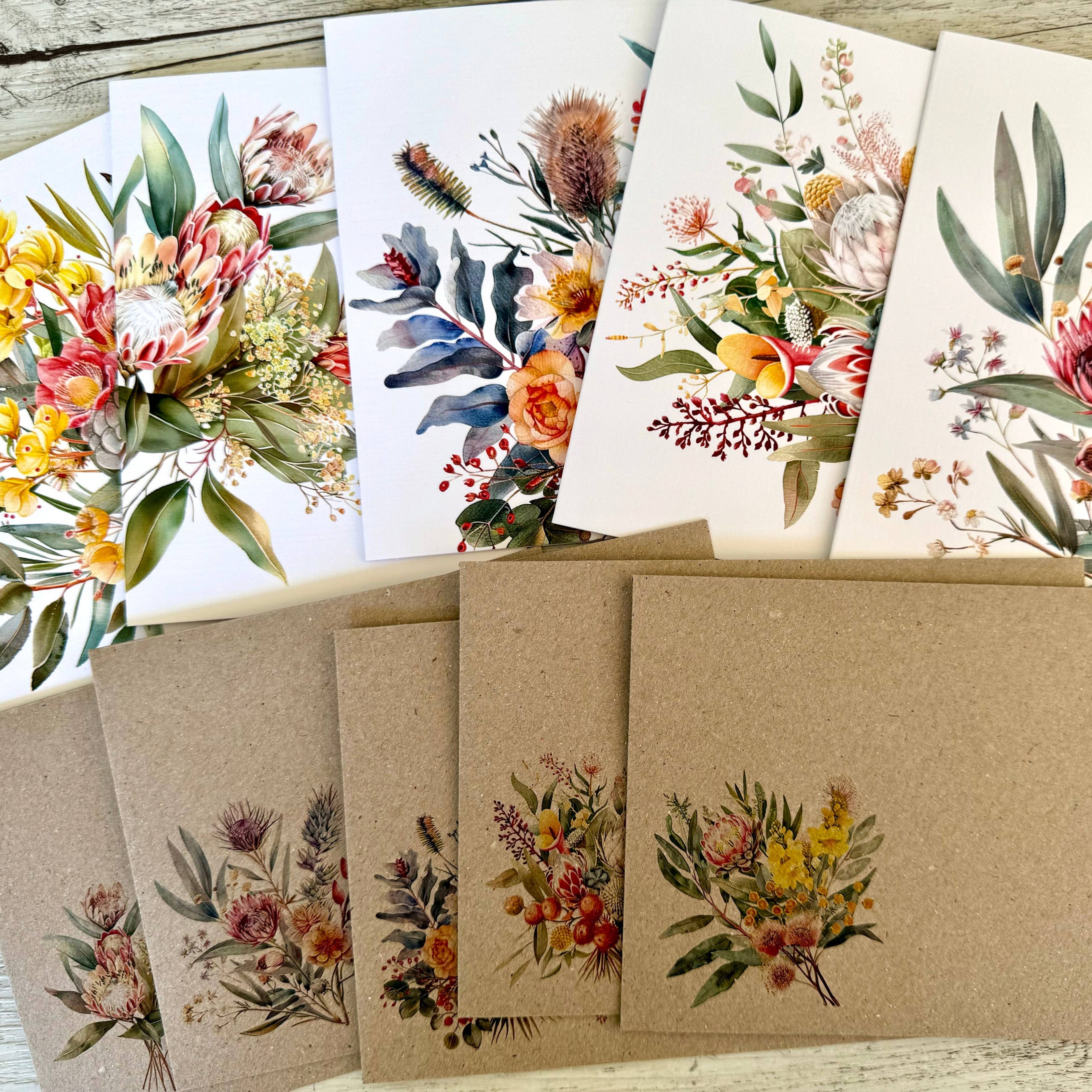 AUSTRALIAN FLORALS Blank Greeting Card - Style B