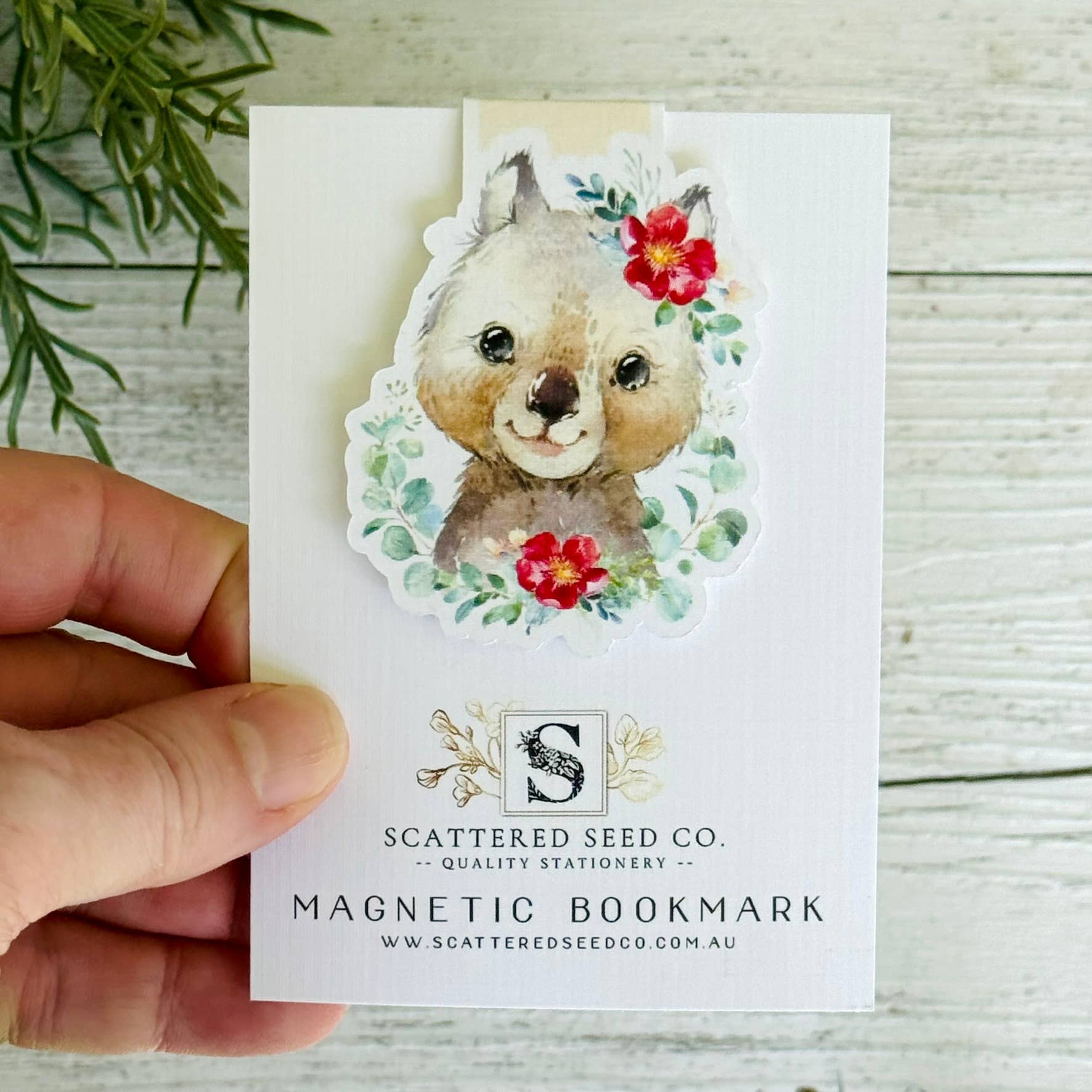 Australian Wombat Magnetic Bookmark